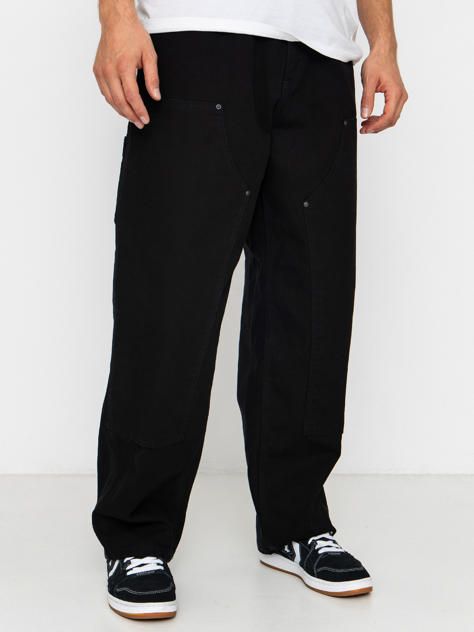 Carhartt WIP Pants OG Double Knee - black (black/stone washed)