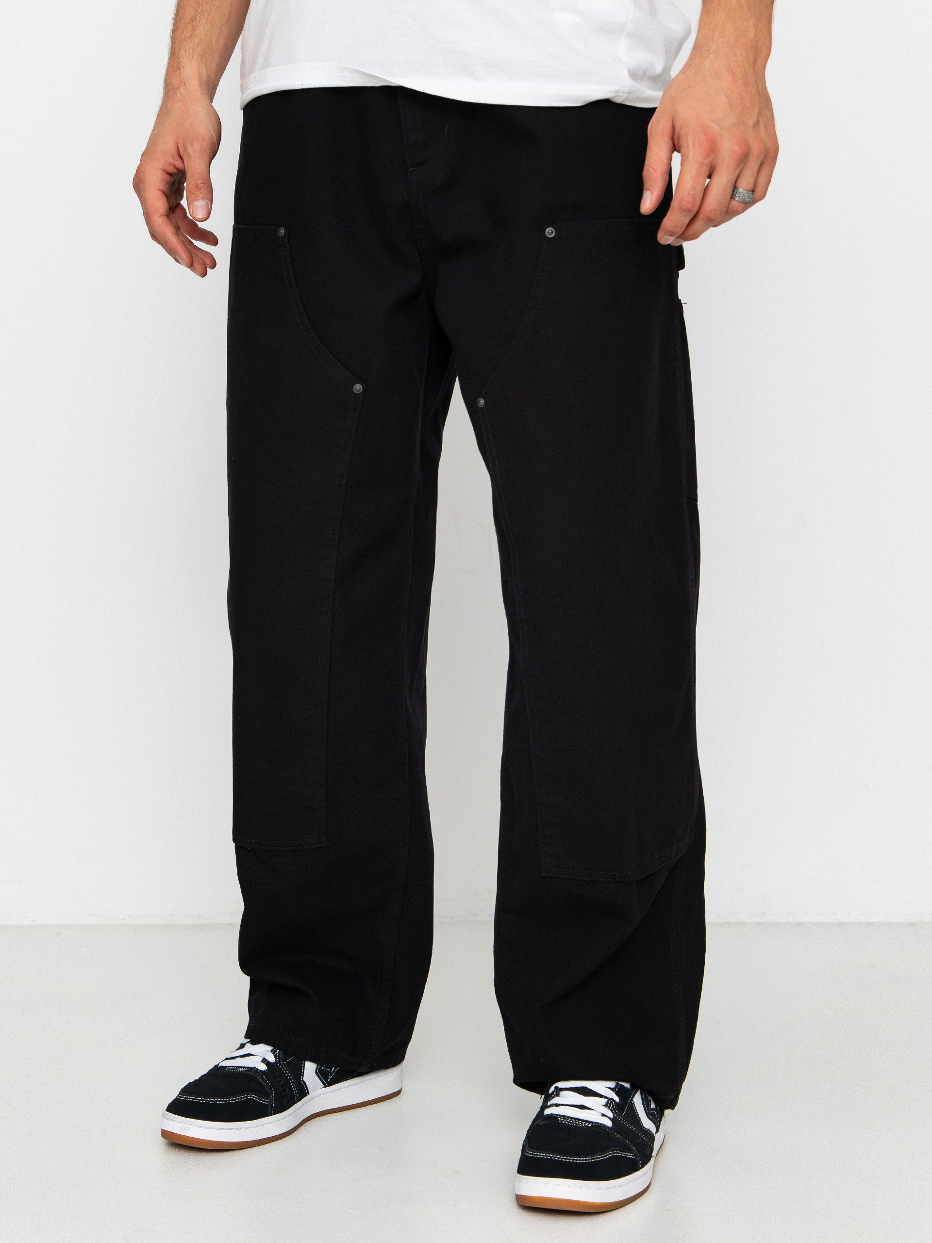 Carhartt WIP Pants OG Double Knee - black (black/stone washed)
