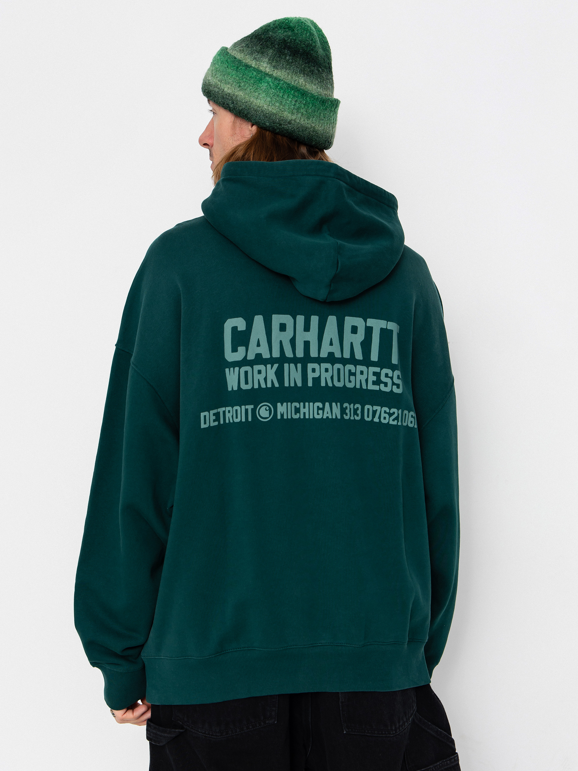 Carhartt WIP Hoodie Distance HD (dark fir/stone dyed)