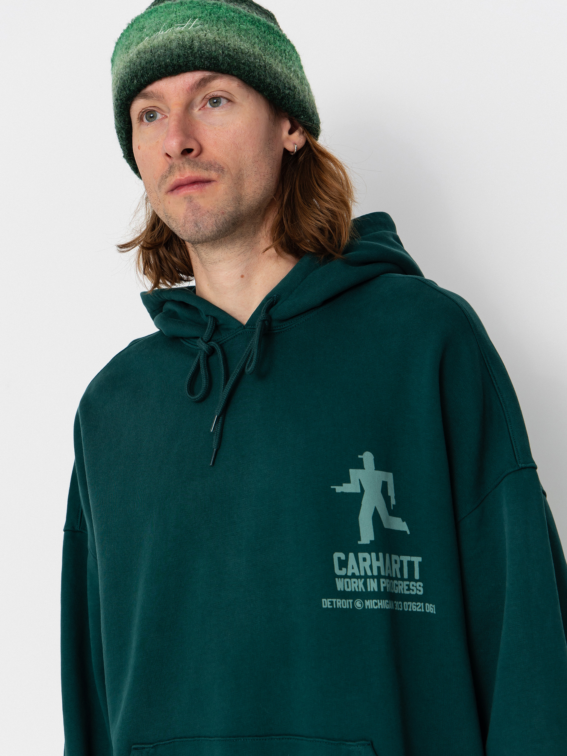 Carhartt WIP Hoodie Distance HD (dark fir/stone dyed)