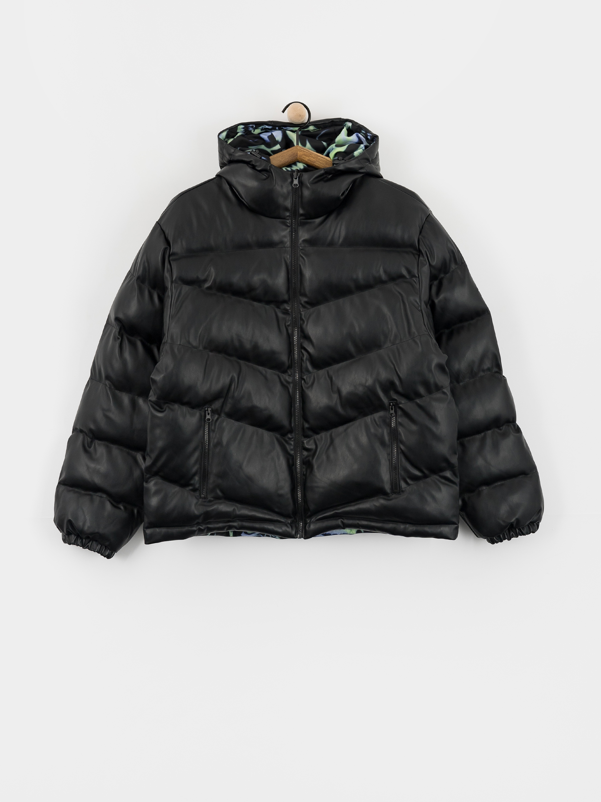 Wasted Paris Skull Puffer Jacket (black)