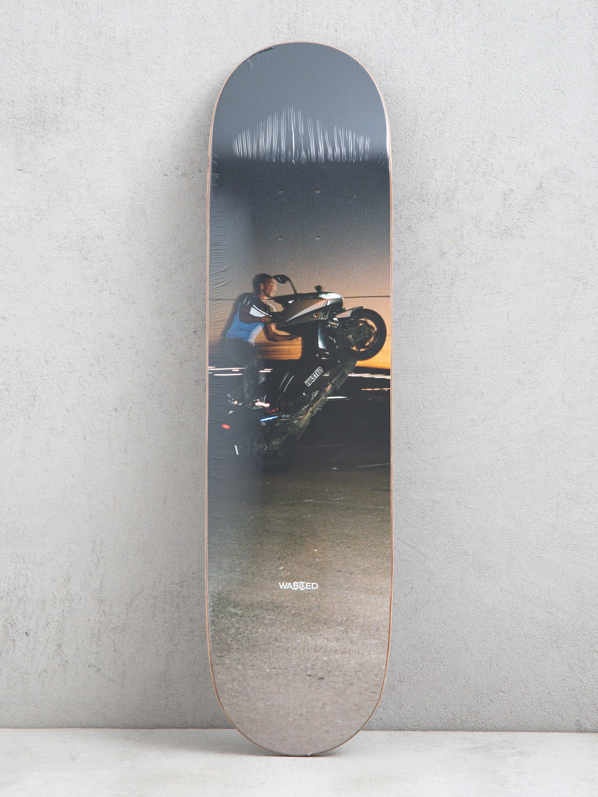 Wasted Paris Deck Monsieur Bonheur X Wasted Board (black)