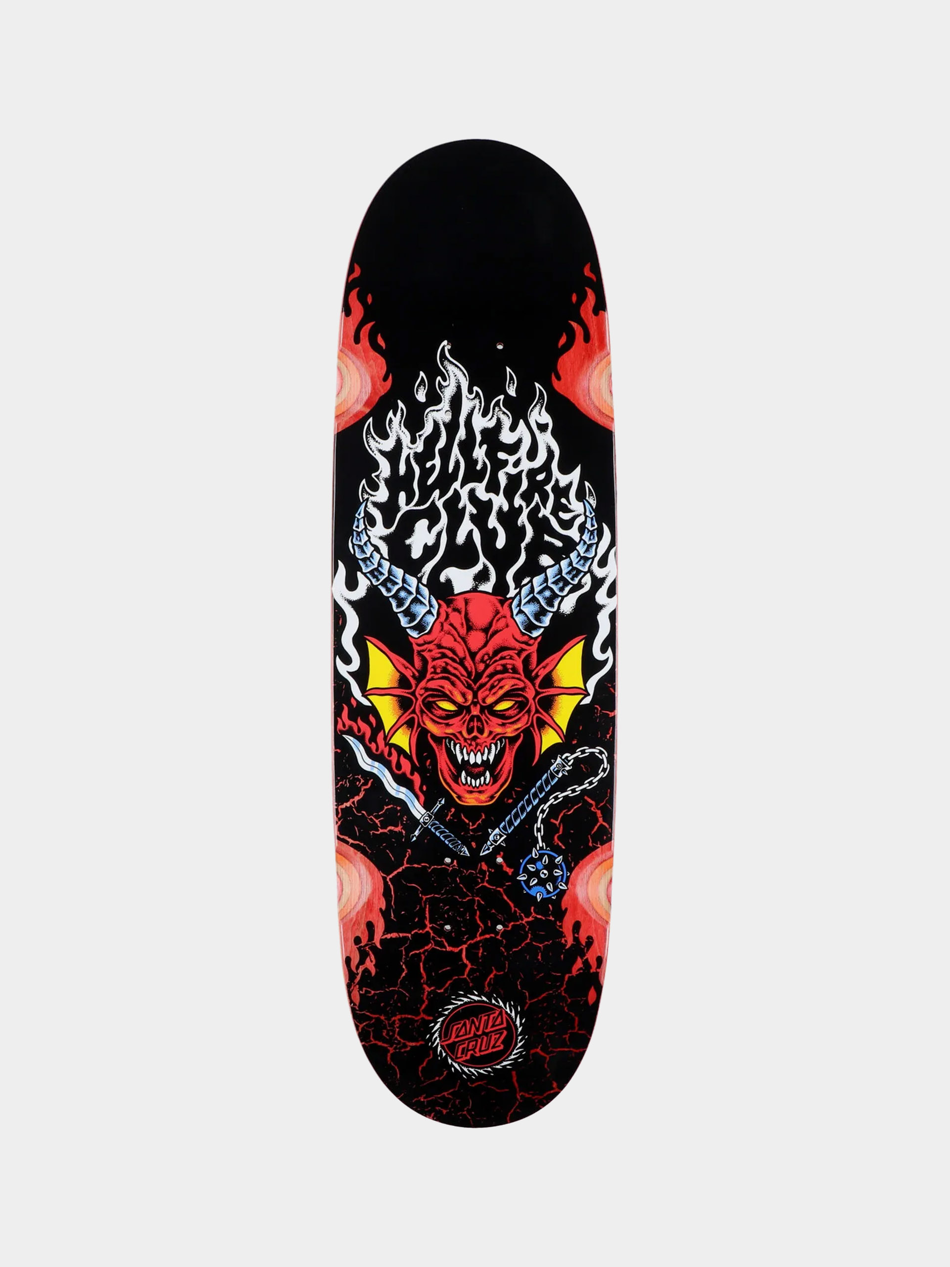 Santa Cruz Deck X Stranger Things Hellfire Club Flames