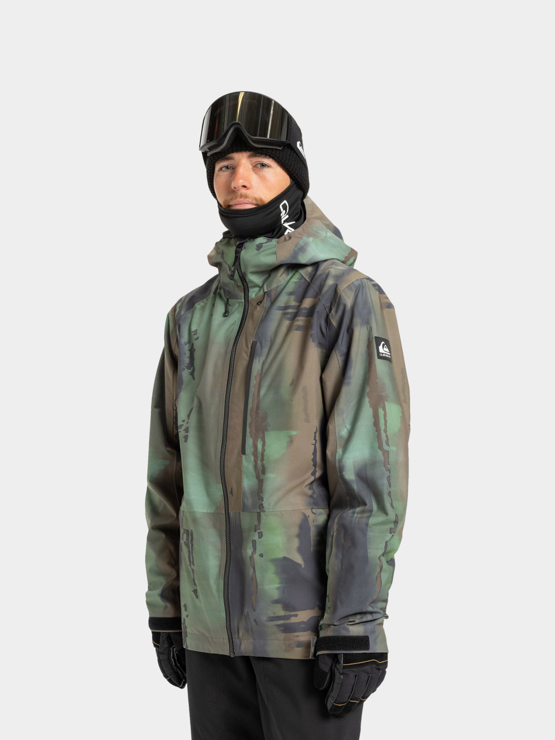 Mens Quiksilver Muldrow 20K Snowboard jacket (bloomfade dark ivy)