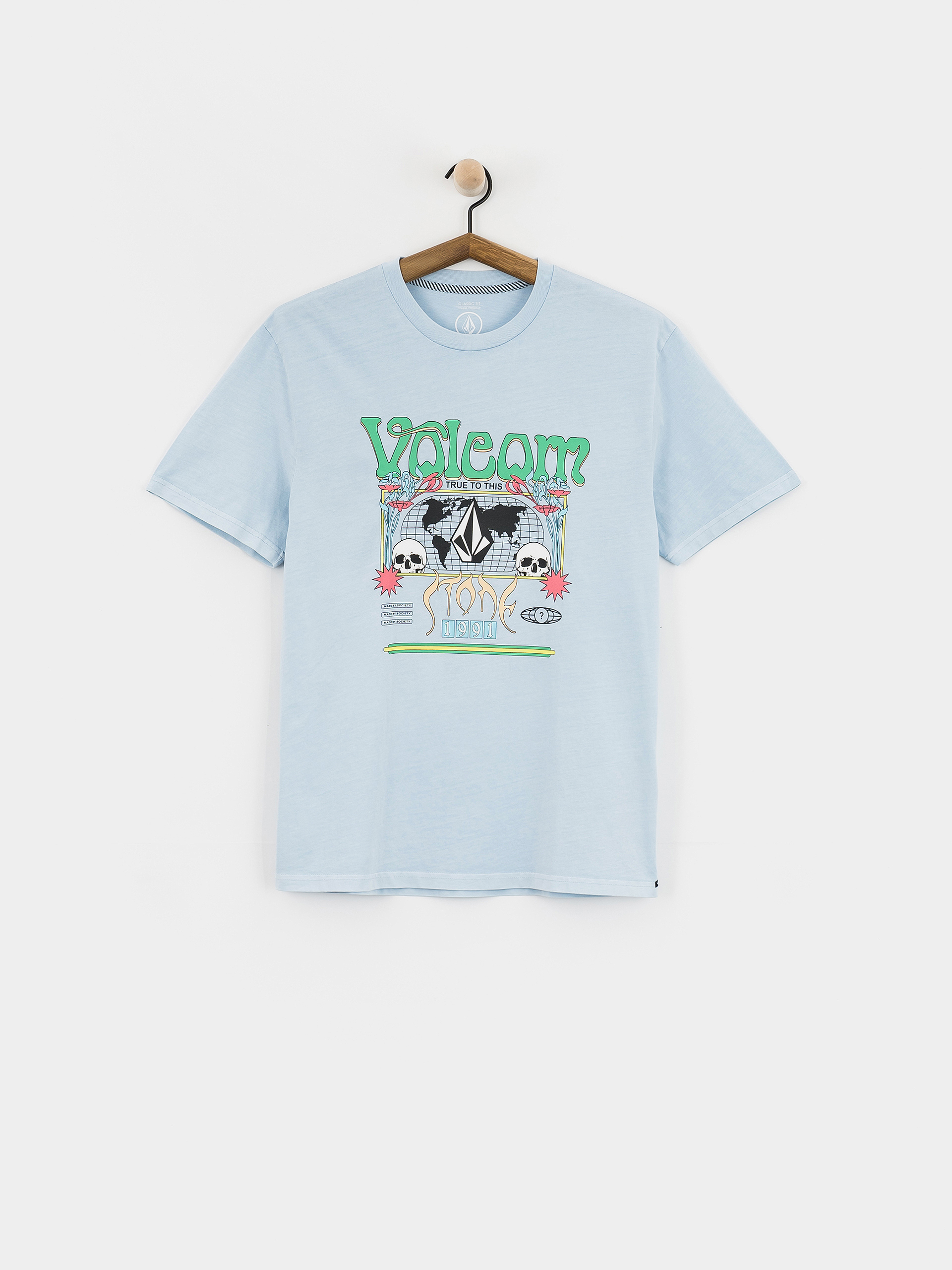 Volcom Worldly Pw T-shirt (carolina blue)