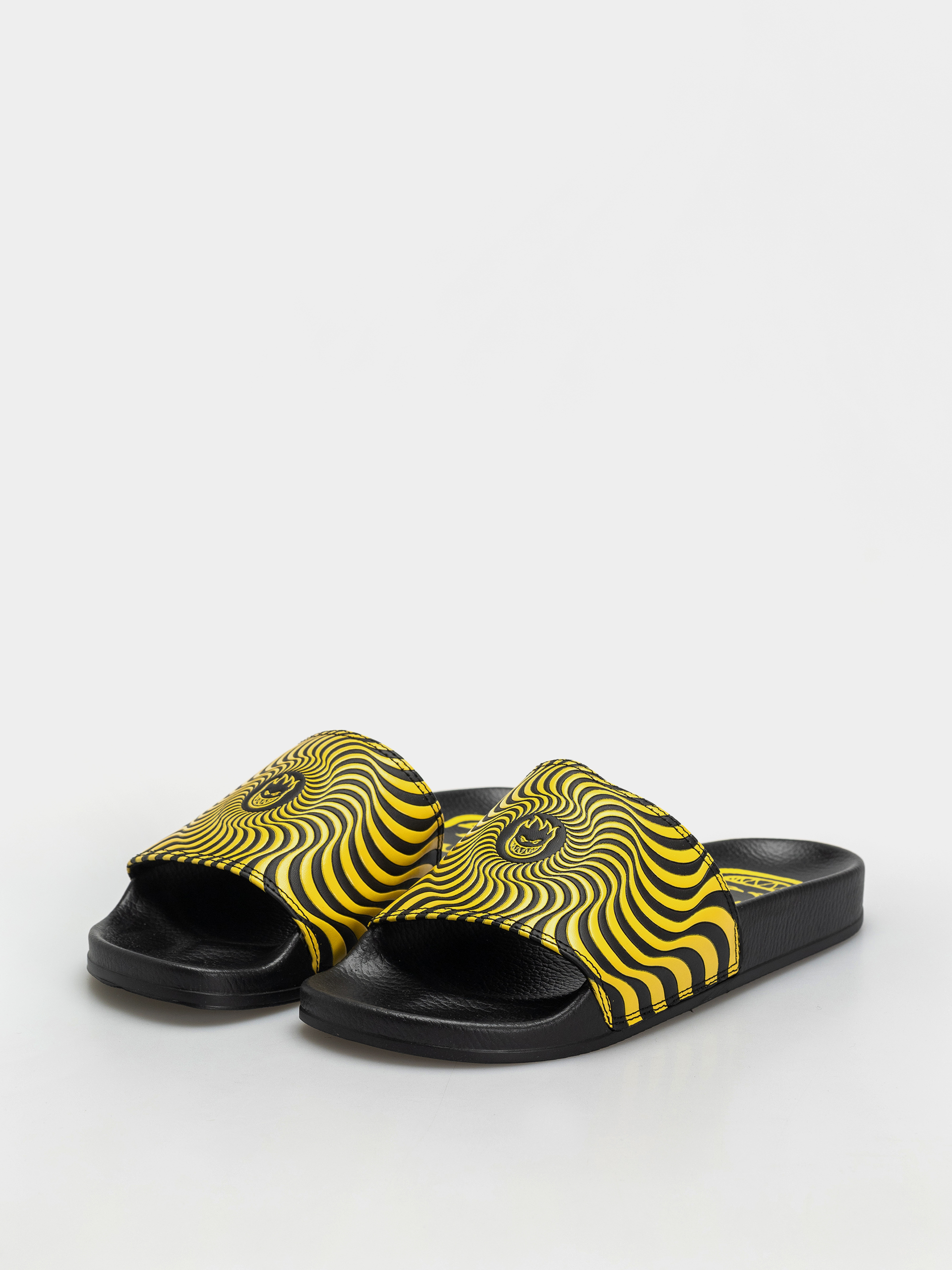Spitfire Bighead Swirl Flip flops (black/yellow)
