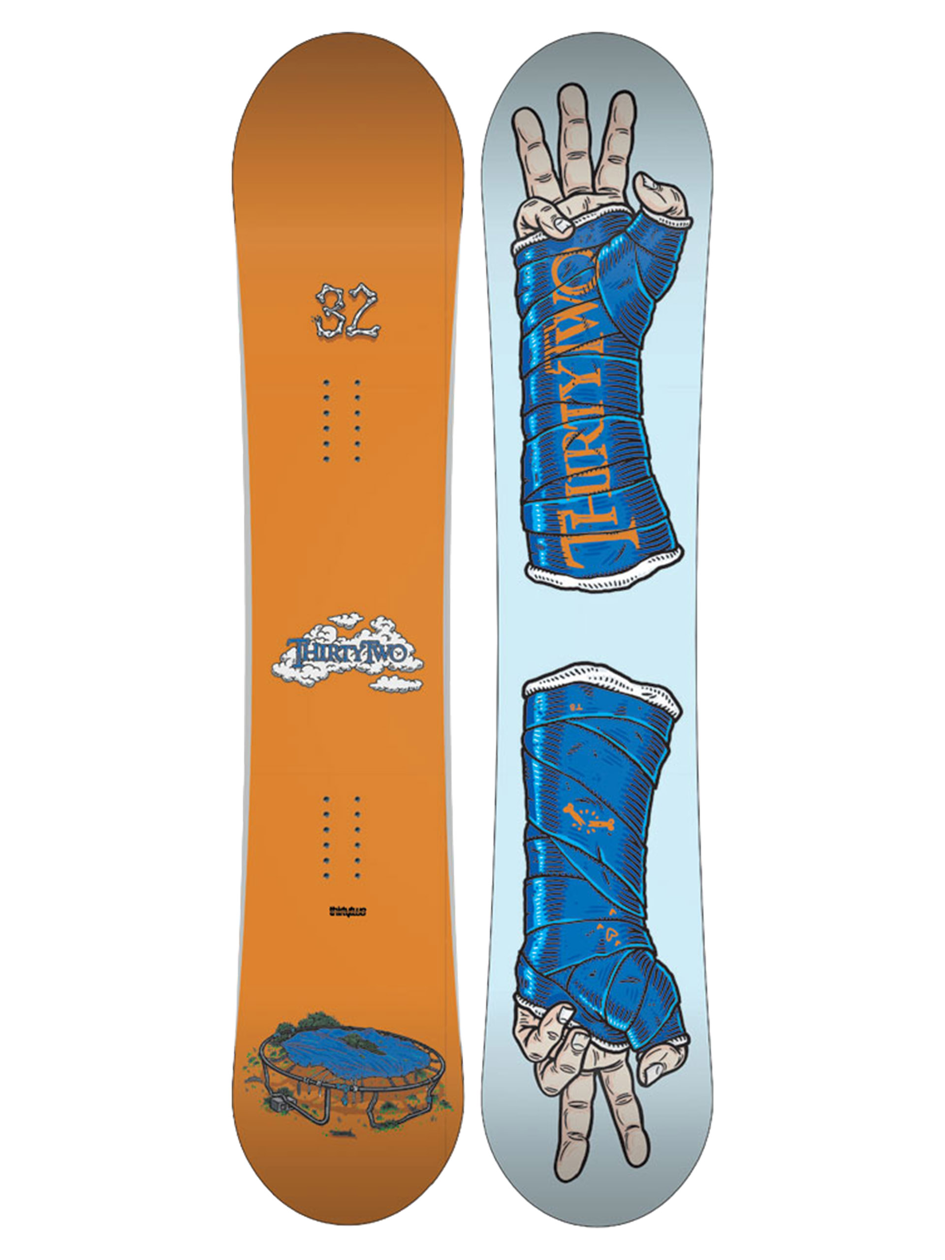 Burton Snowboard Custom - black (orange)