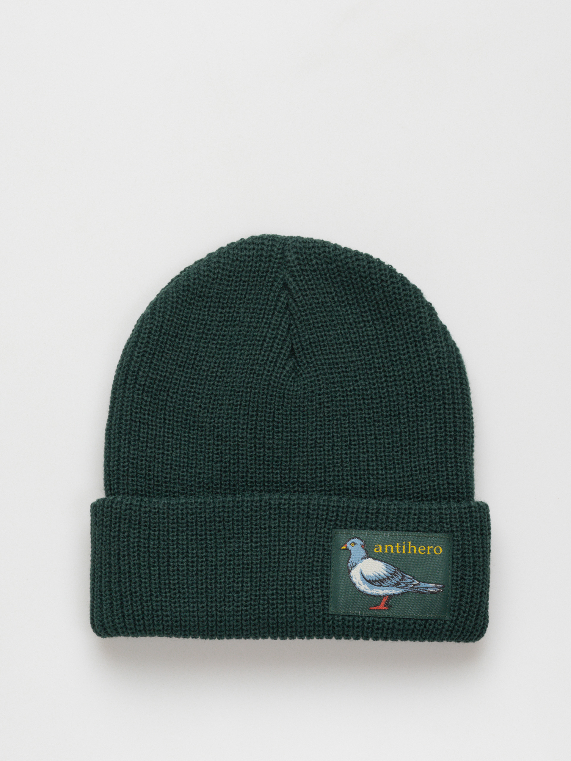 Antihero Lil Pigeon Label Beanie - green (green/yellow)