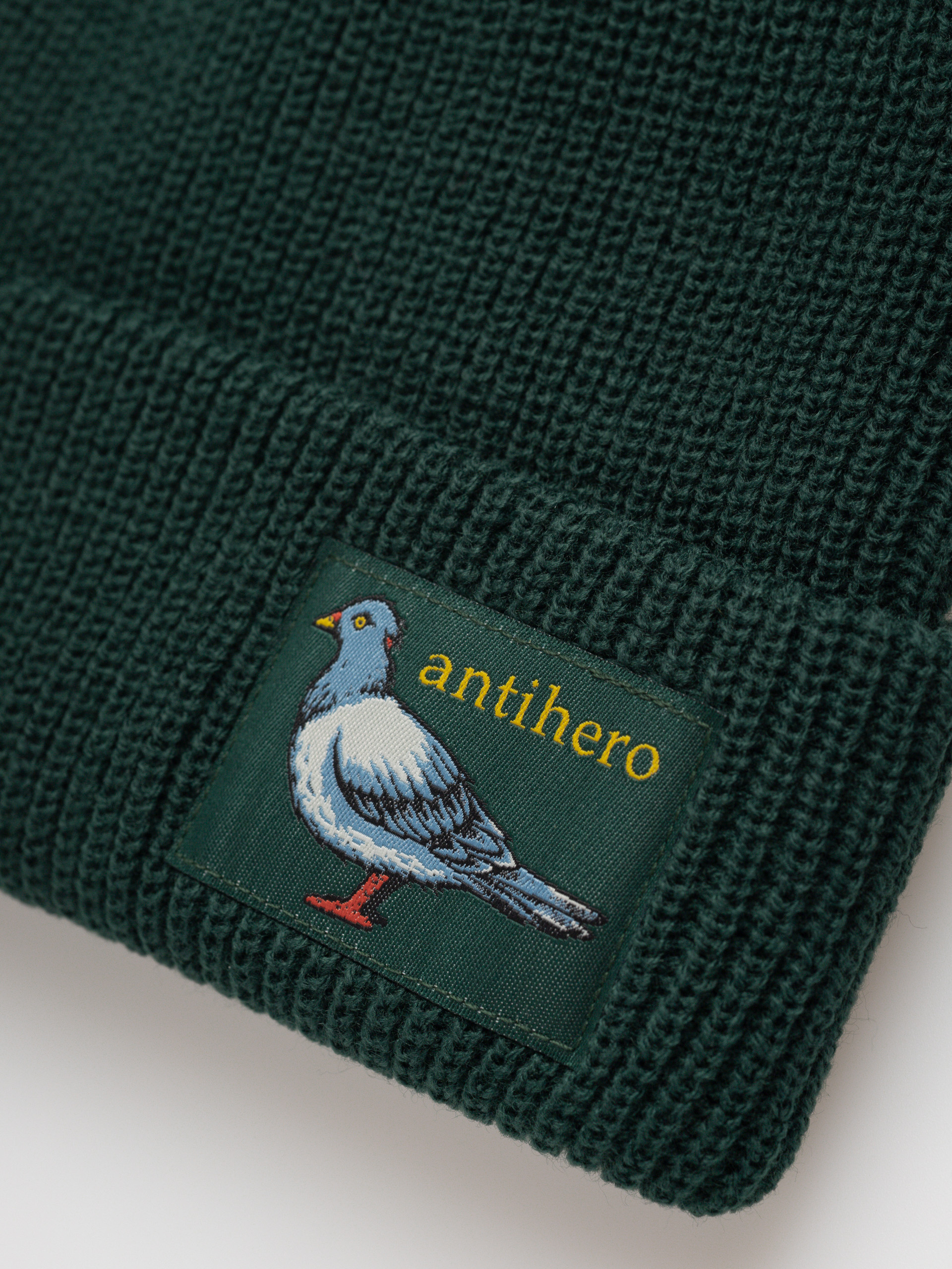 Antihero Lil Pigeon Label Beanie (green/yellow)