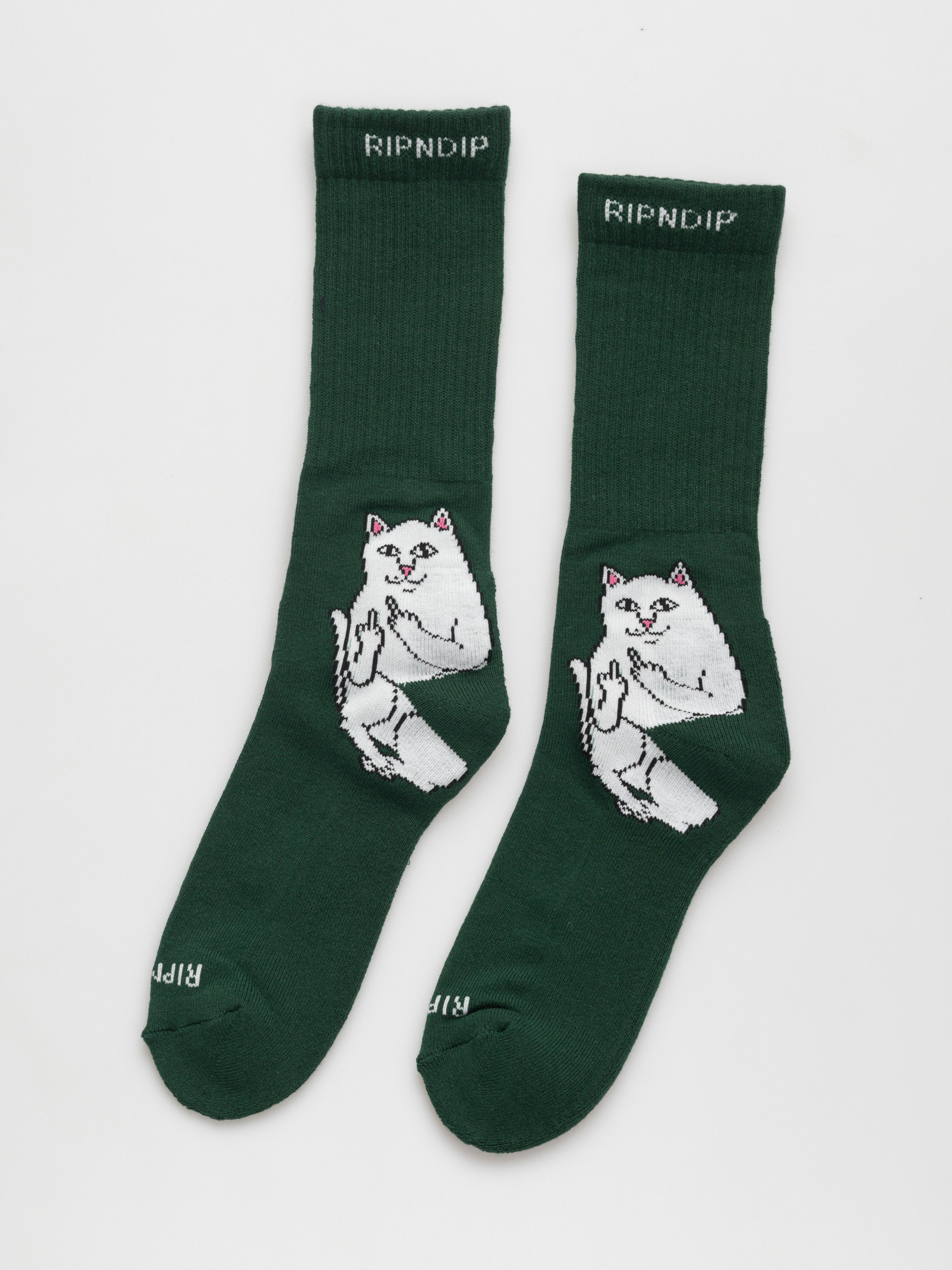 RipNDip Lord Nermal Socks (hunter green)