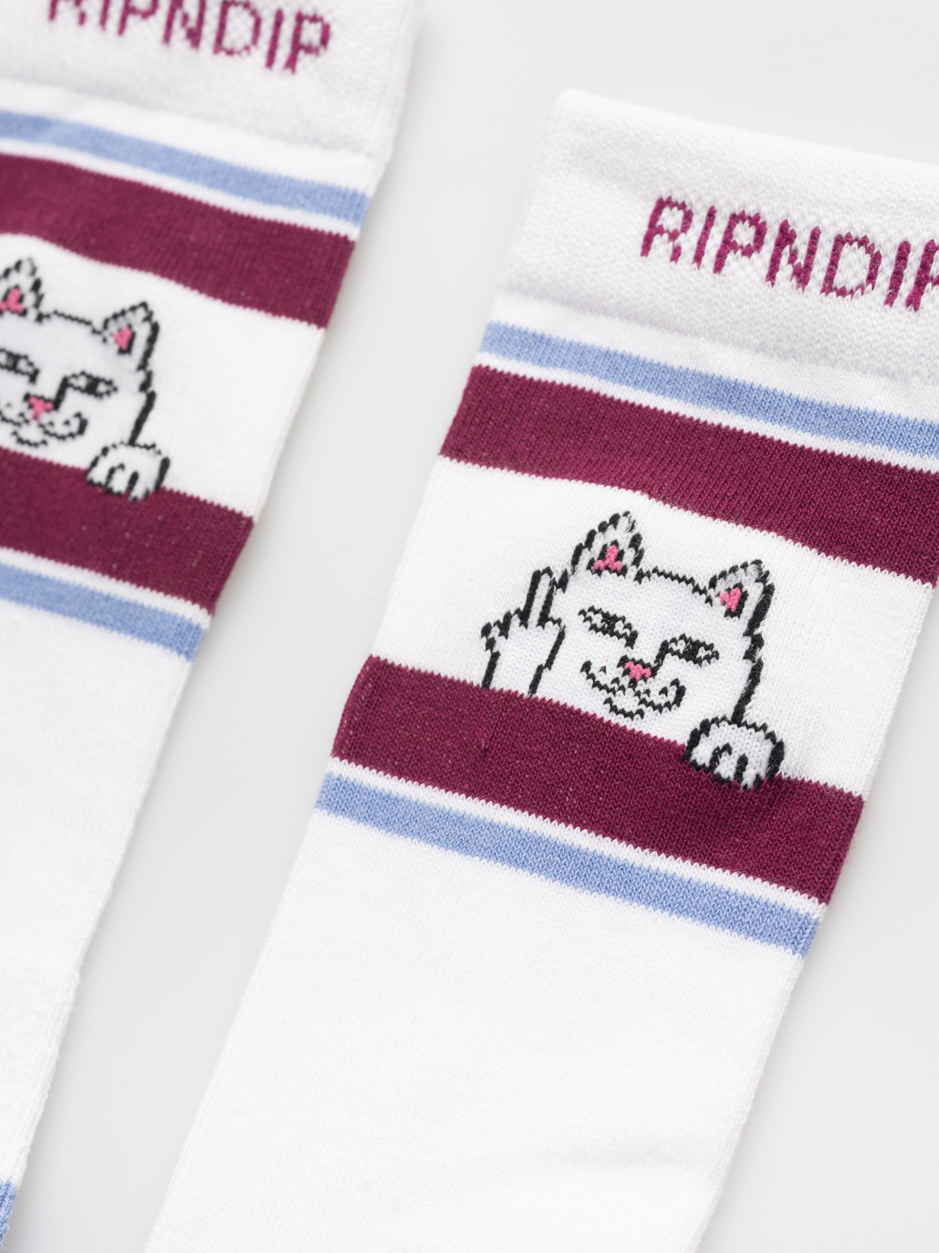 RipNDip Peeking Nermal Socks (plum/blue)
