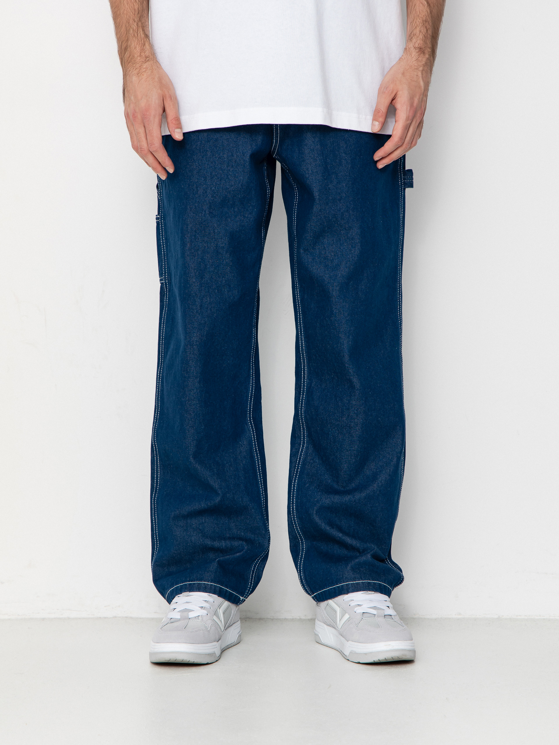 Vans Drill Chore Carpenter Loose Denim Pants - navy blue (indigo