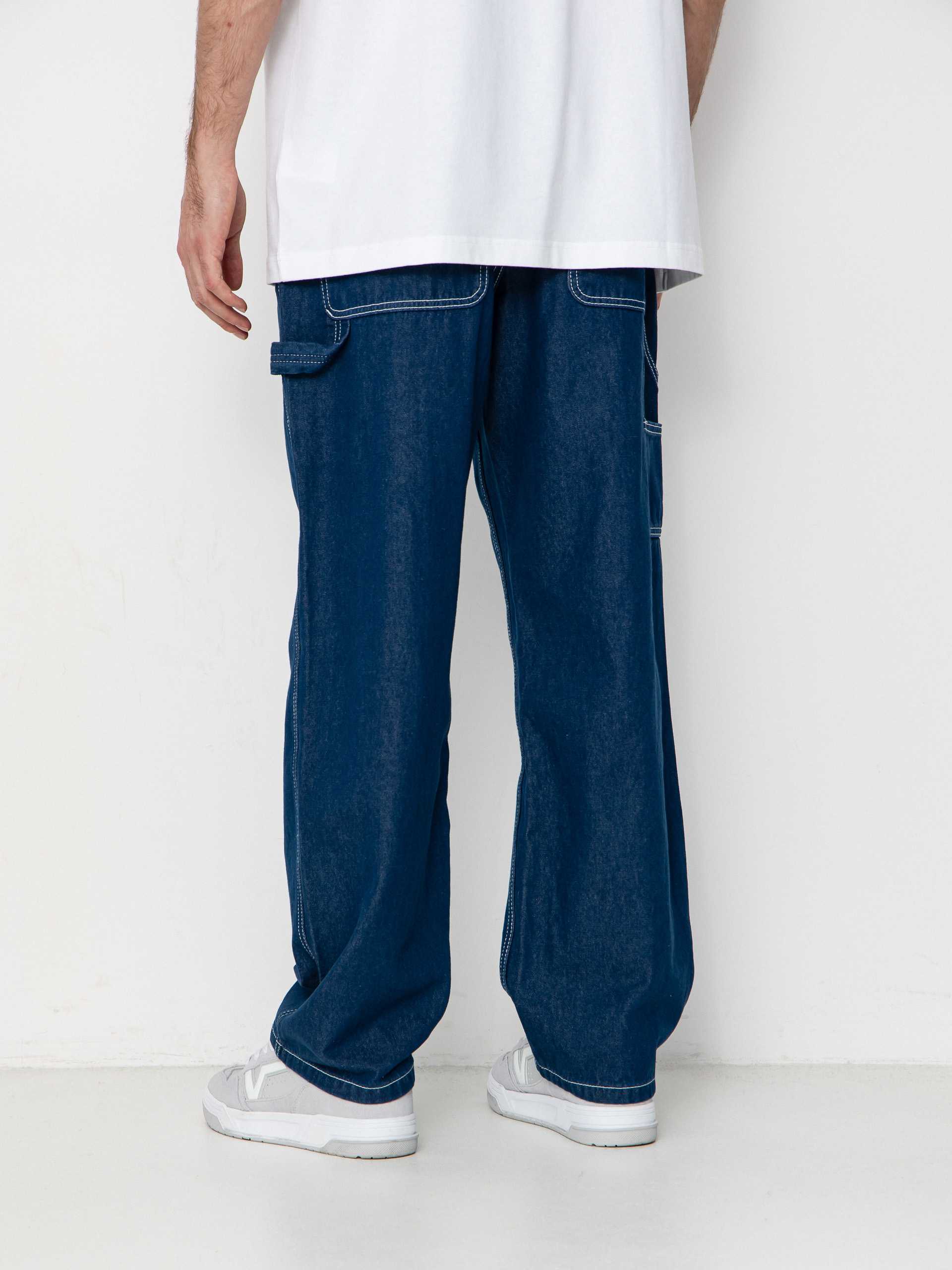Vans Drill Chore Carpenter Loose Denim Pants - navy blue (indigo