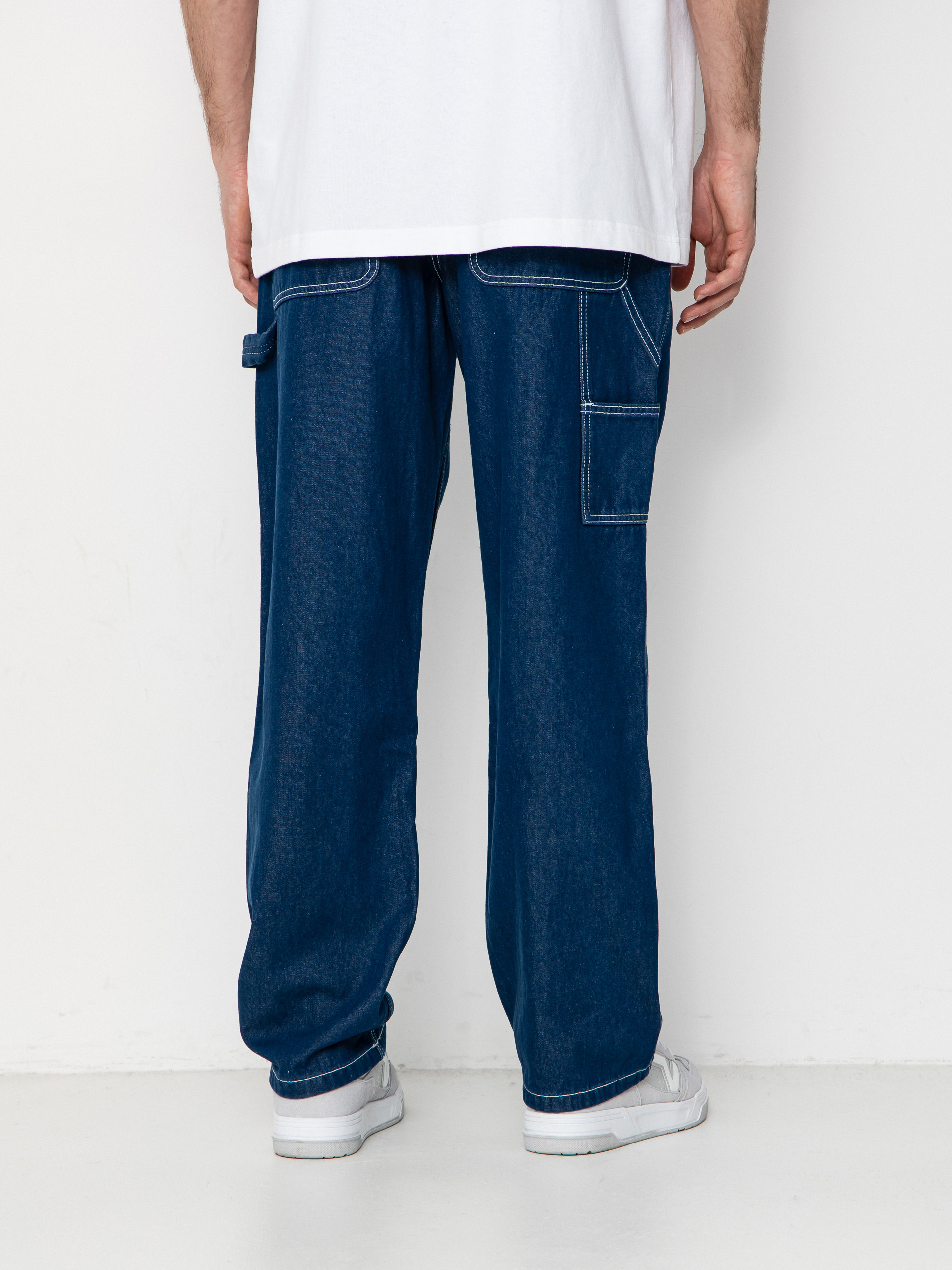 Vans Drill Chore Carpenter Loose Denim Pants - navy blue (indigo