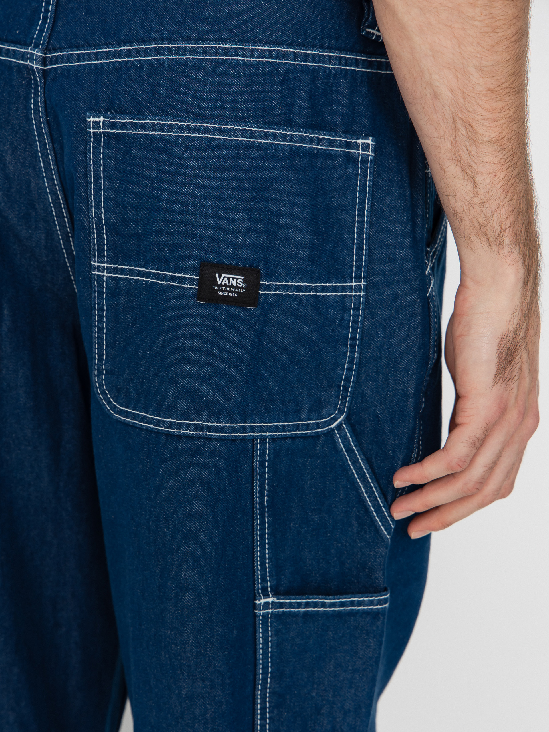 Vans Drill Chore Carpenter Loose Denim Pants (indigo rinse)