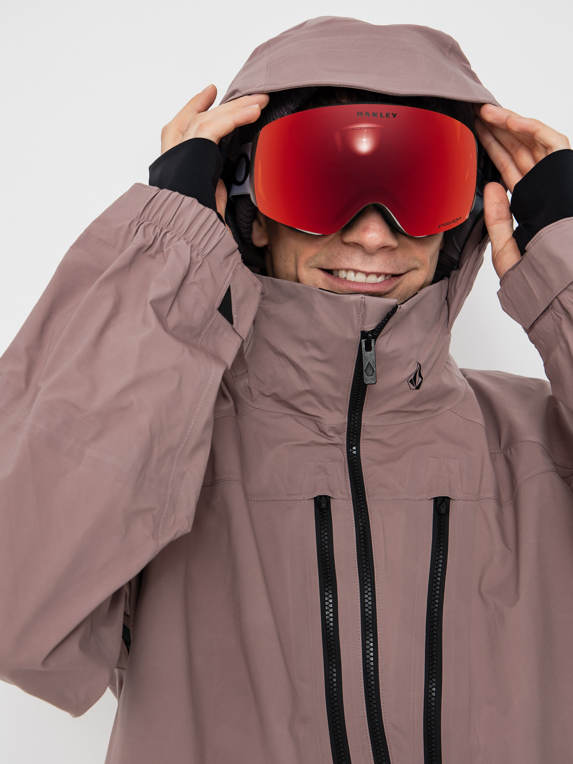 Herren Volcom Guch Stretch Gore Snowboard Jacke (mauve)