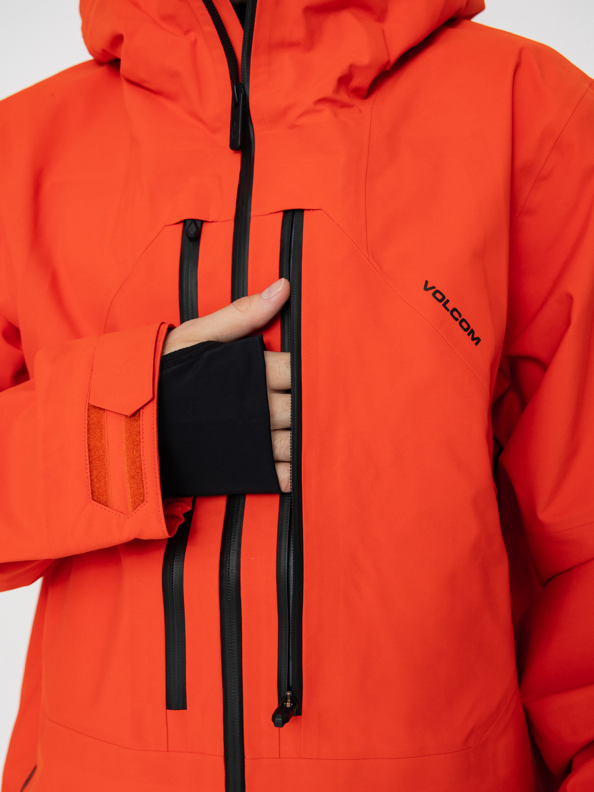 Mens Volcom Snowboard jacket Anyox Guide Gore Pro Shell (orange shock)