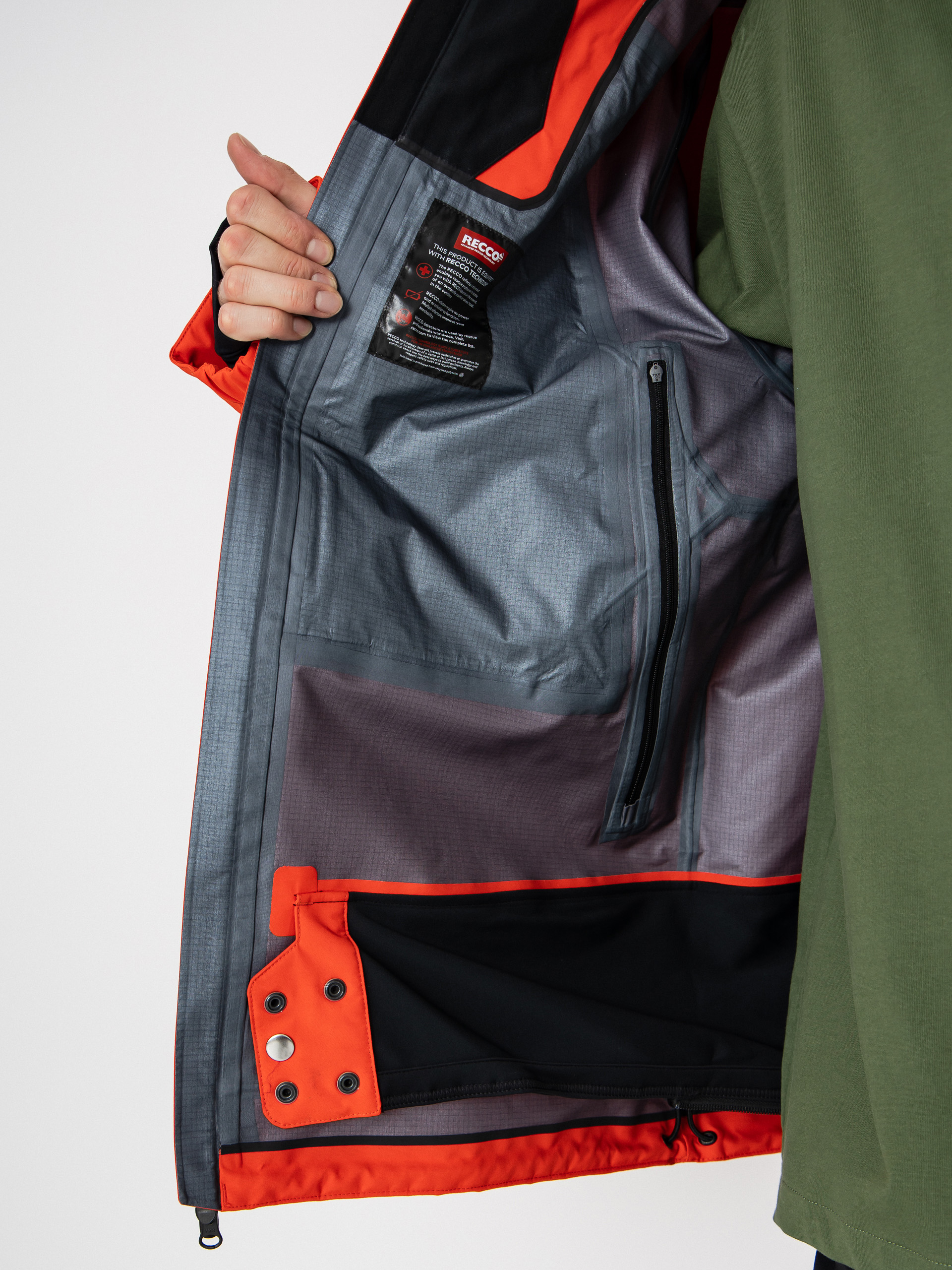 Mens Volcom Snowboard jacket Anyox Guide Gore Pro Shell (orange shock)