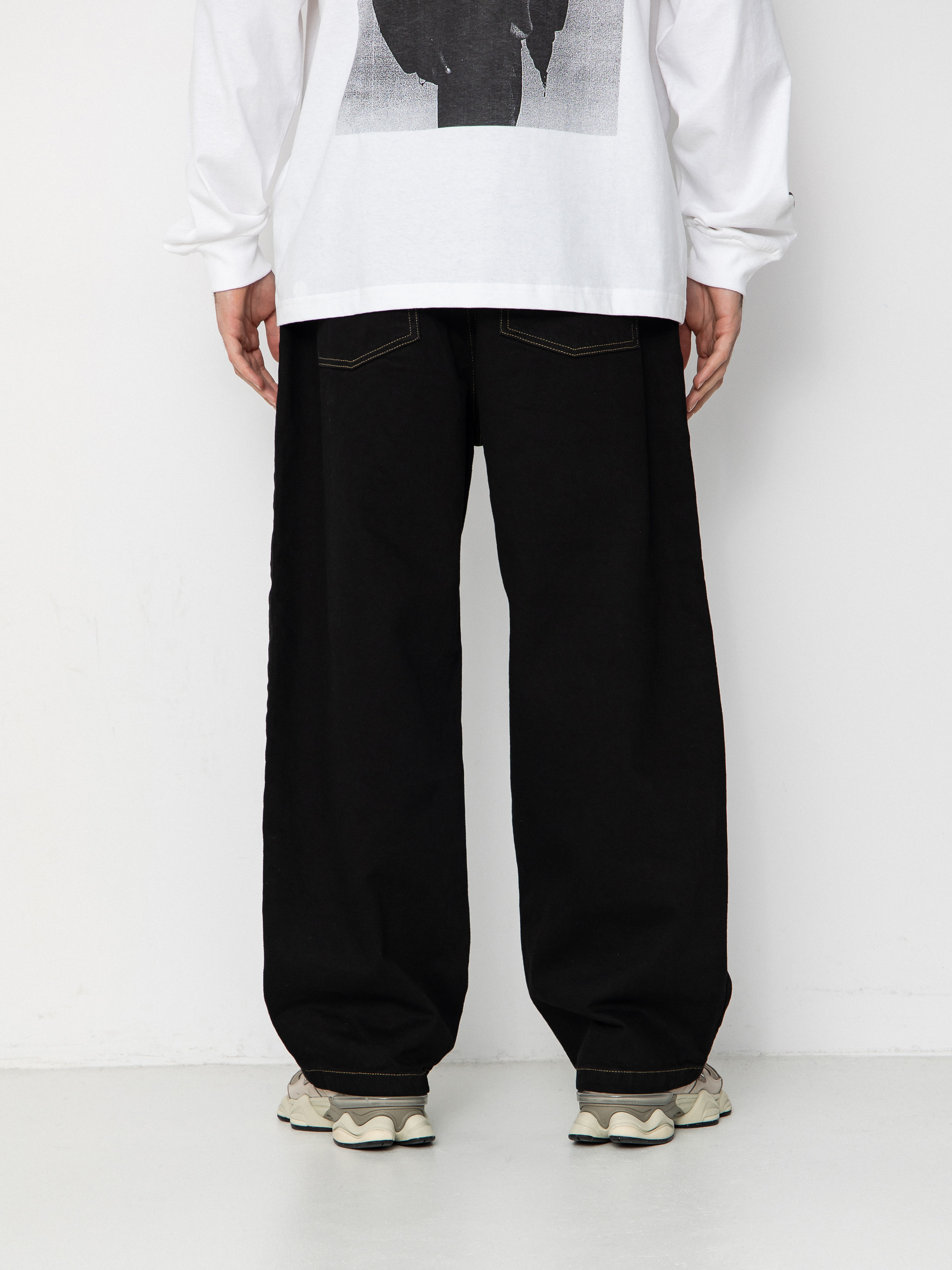 パンツ Carhartt Brandon Pant black rinsed S Carhartt WIP Brandon Pants - black (black rinsed)