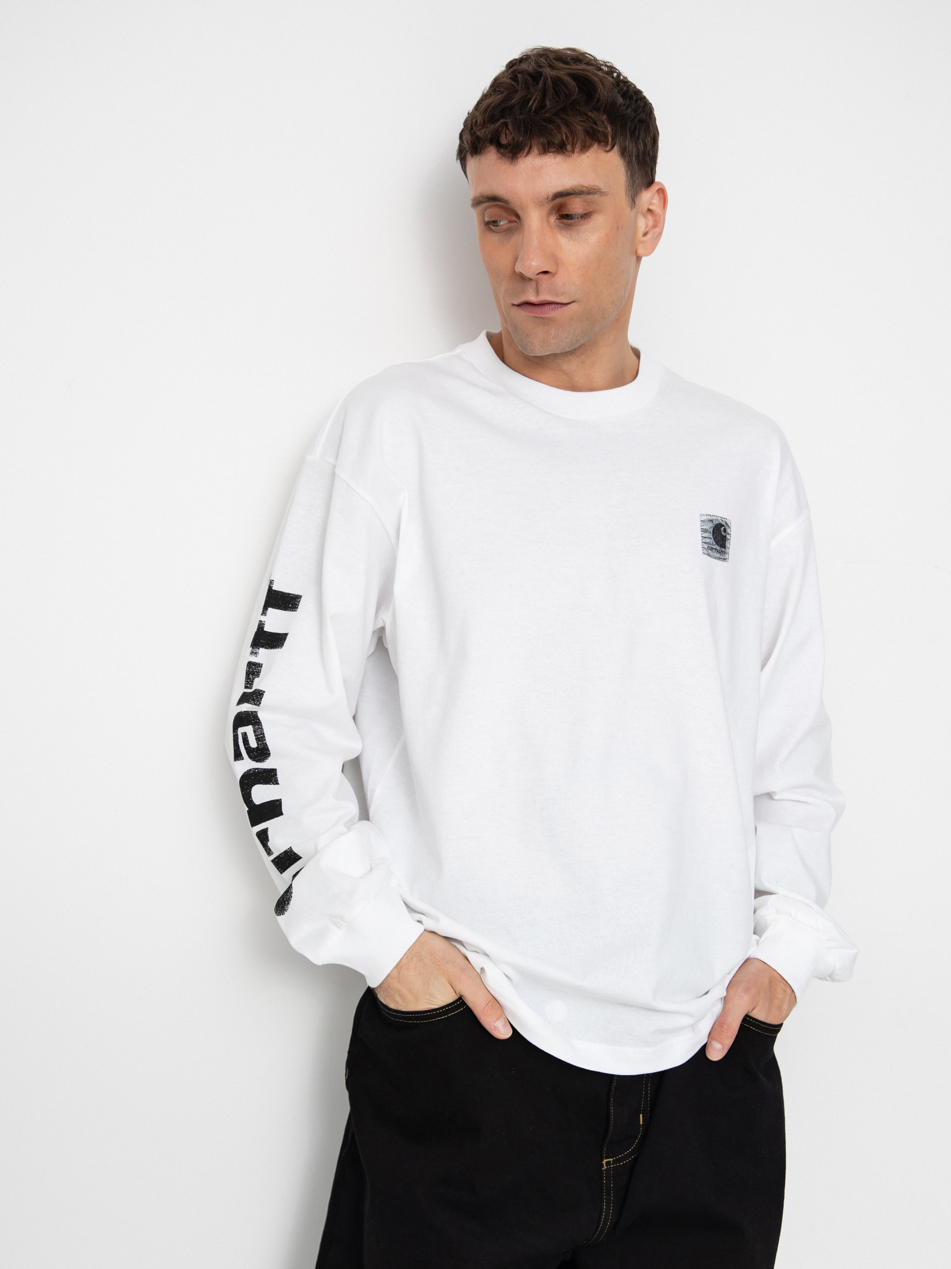 Carhartt WIP Longsleeve Archive Script (white)