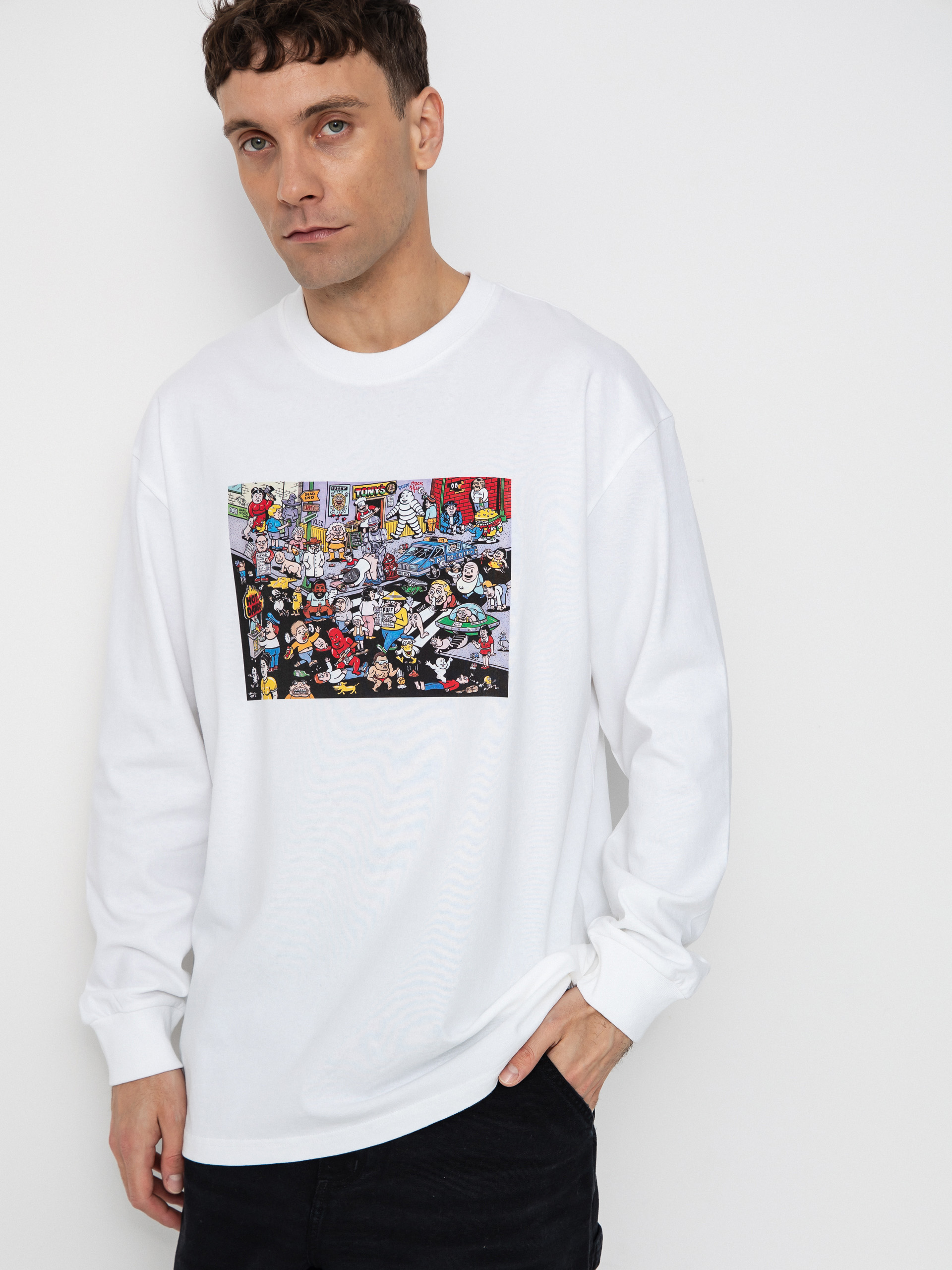 Polar Skate Dave Cut Outs HD Hoodie (heather grey)