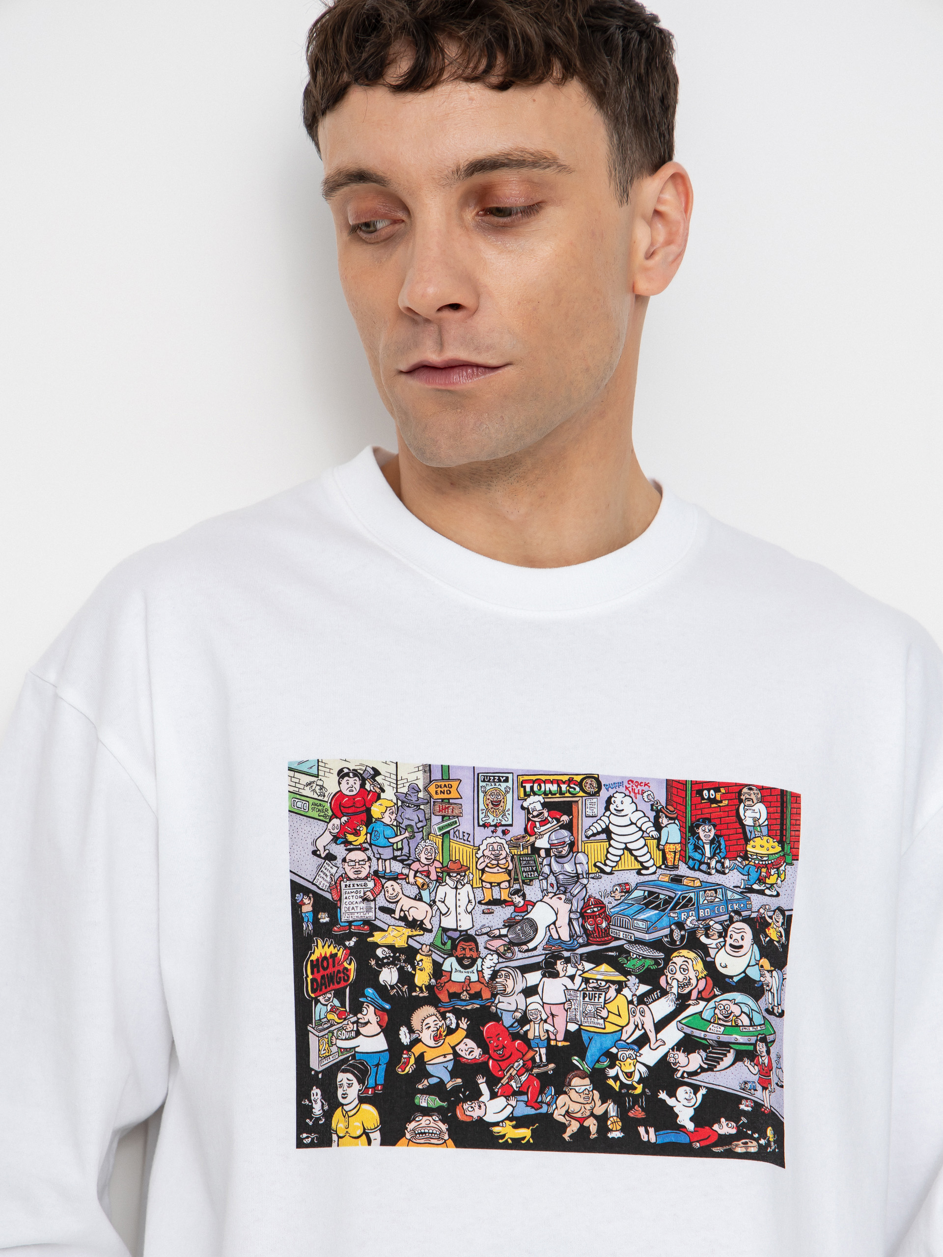 Polar Skate Dave Cut Outs HD Hoodie (heather grey)