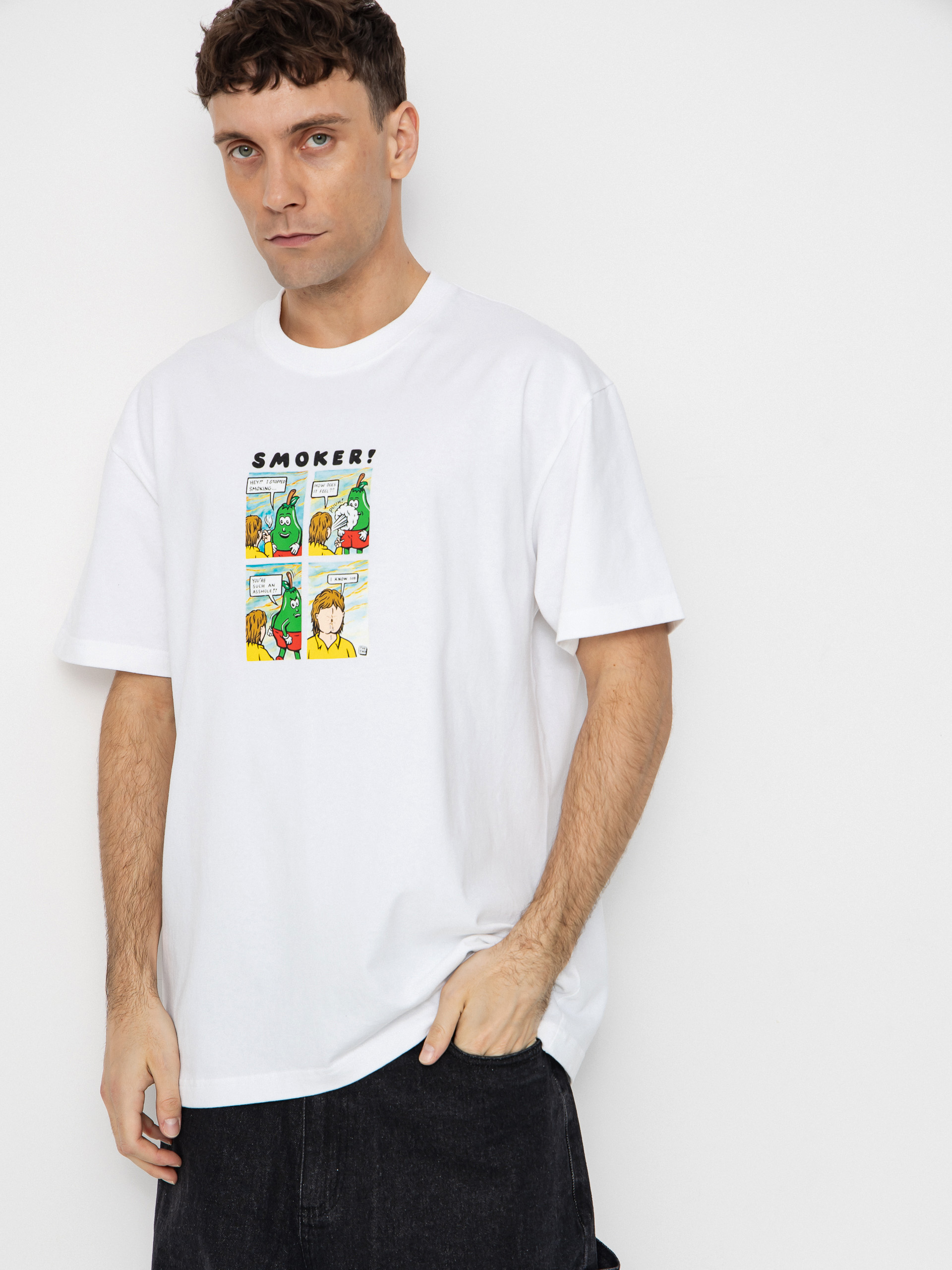 Polar Skate Smoker! T-Shirt (white)