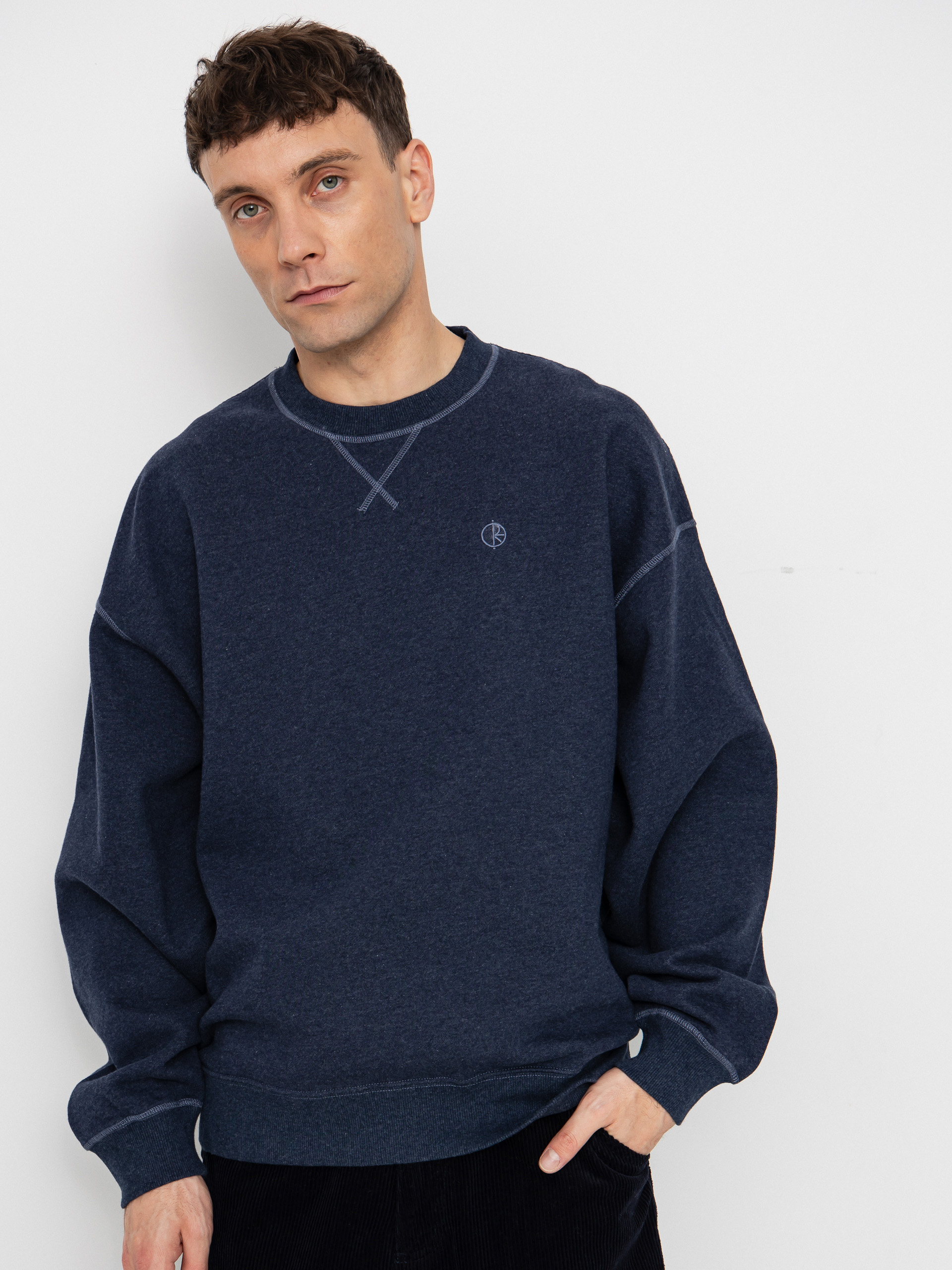 Polar Skate Sweatshirt Frankie Crewneck (navy melange)
