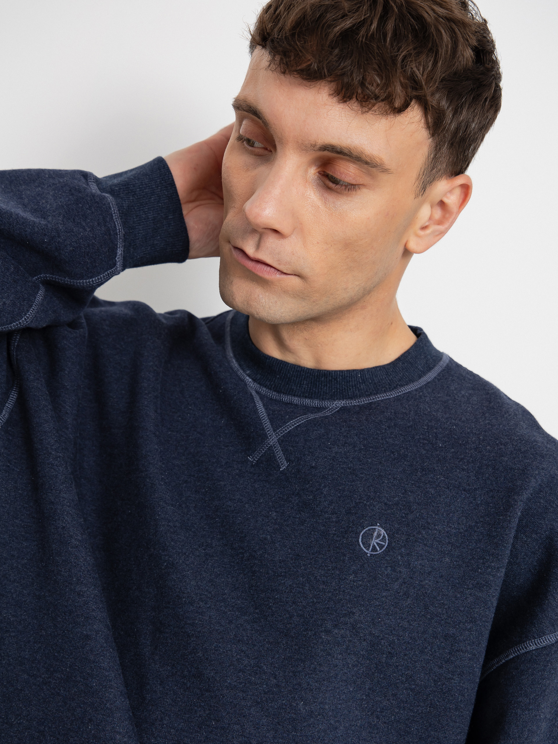 Polar Skate Sweatshirt Frankie Crewneck (navy melange)