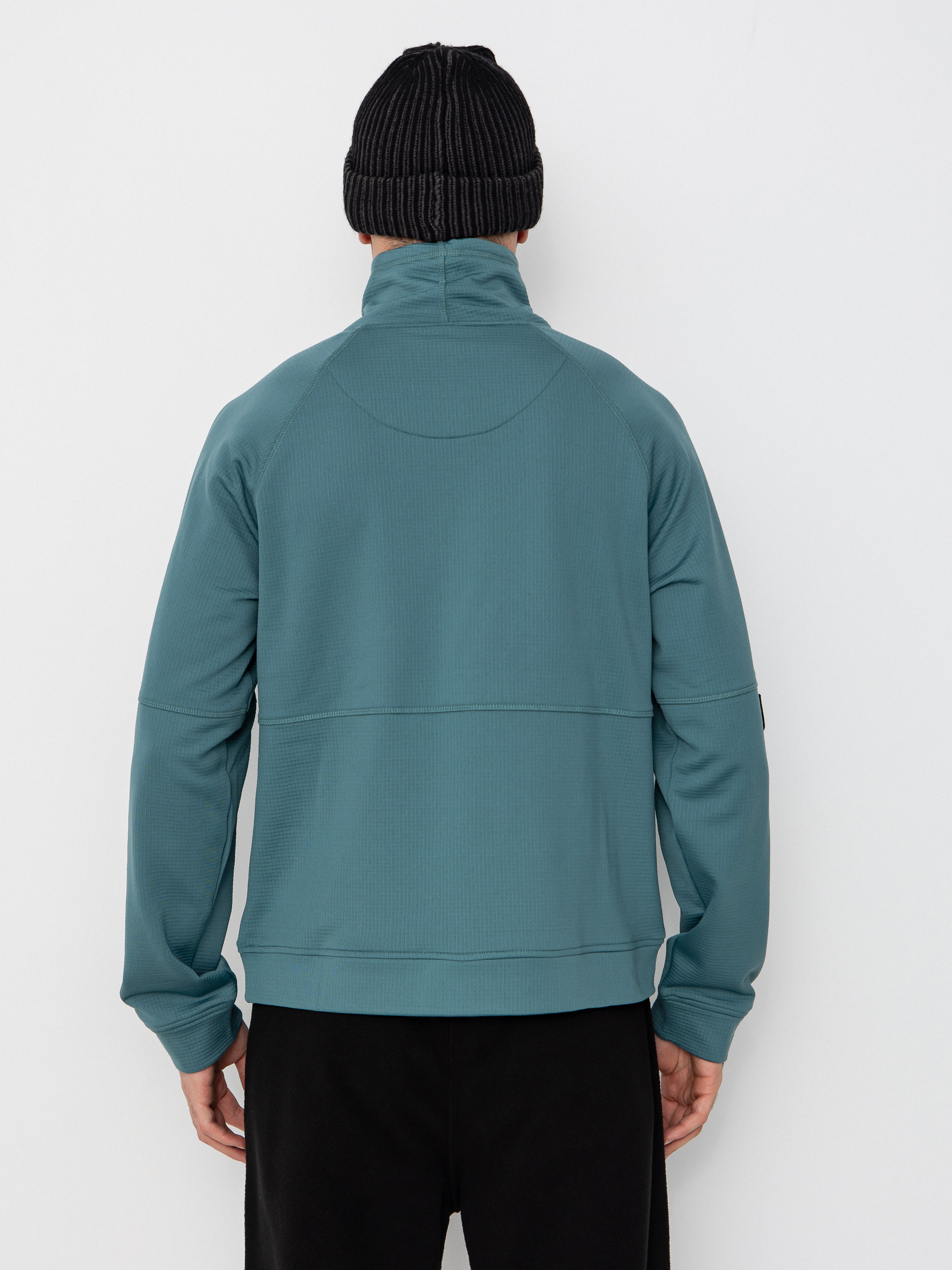 Jones Snowboards Flagship Rec Grid 1/2 Zip Sweatshirt (atlantic blue)