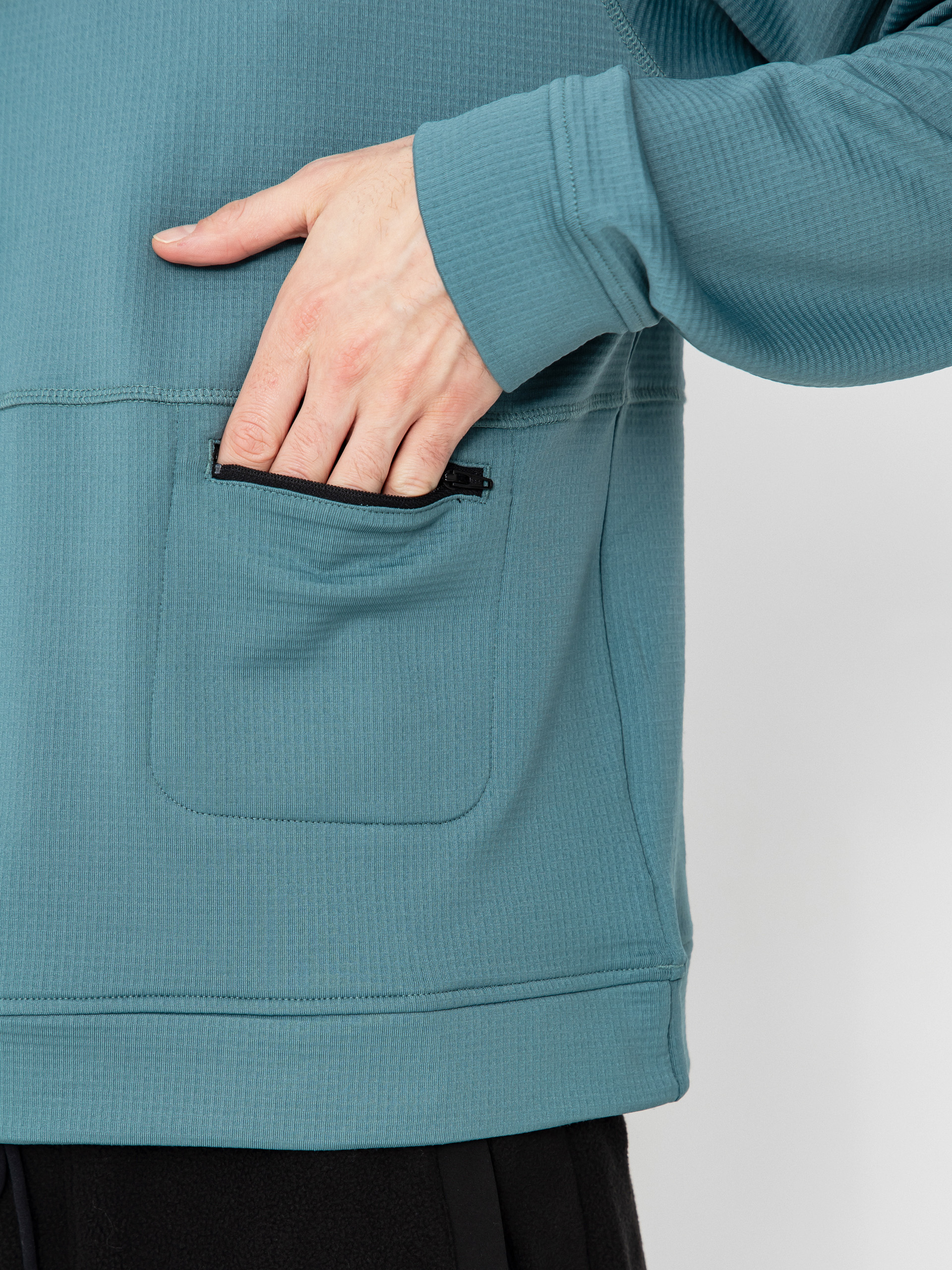 Jones Snowboards Flagship Rec Grid 1/2 Zip Sweatshirt (atlantic blue)