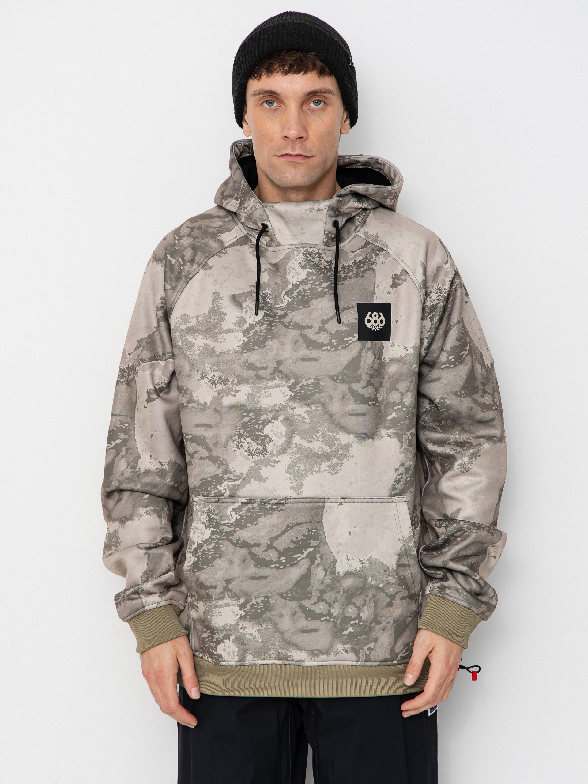 686 Aktives Sweatshirt Bonded Fleece HD (limestone hemisphere print)