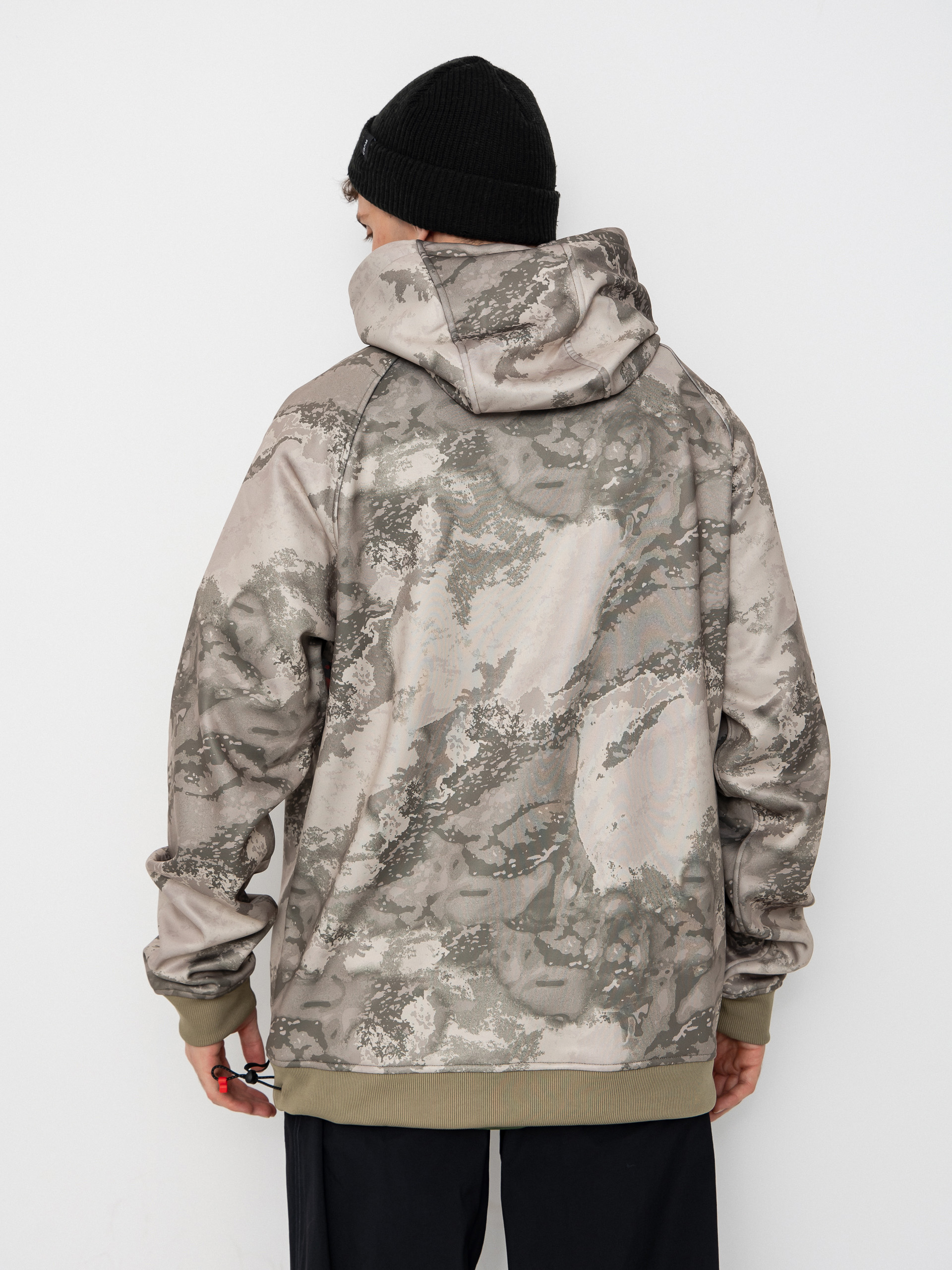 Mens 686 Active sweatshirt Bonded Fleece HD (limestone hemisphere print)