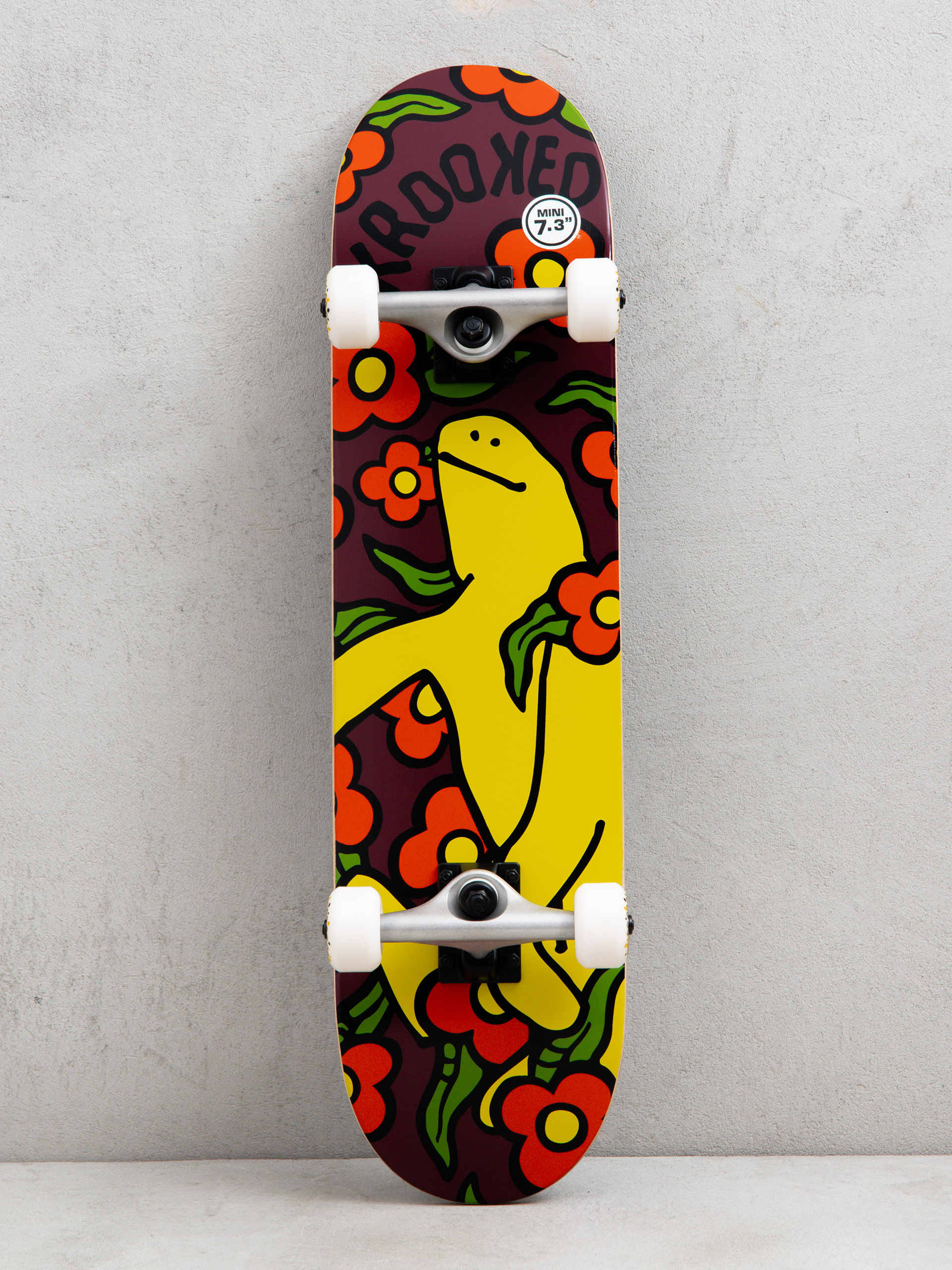 Krooked Skateboard Shmoo Vibes - red, yellow
