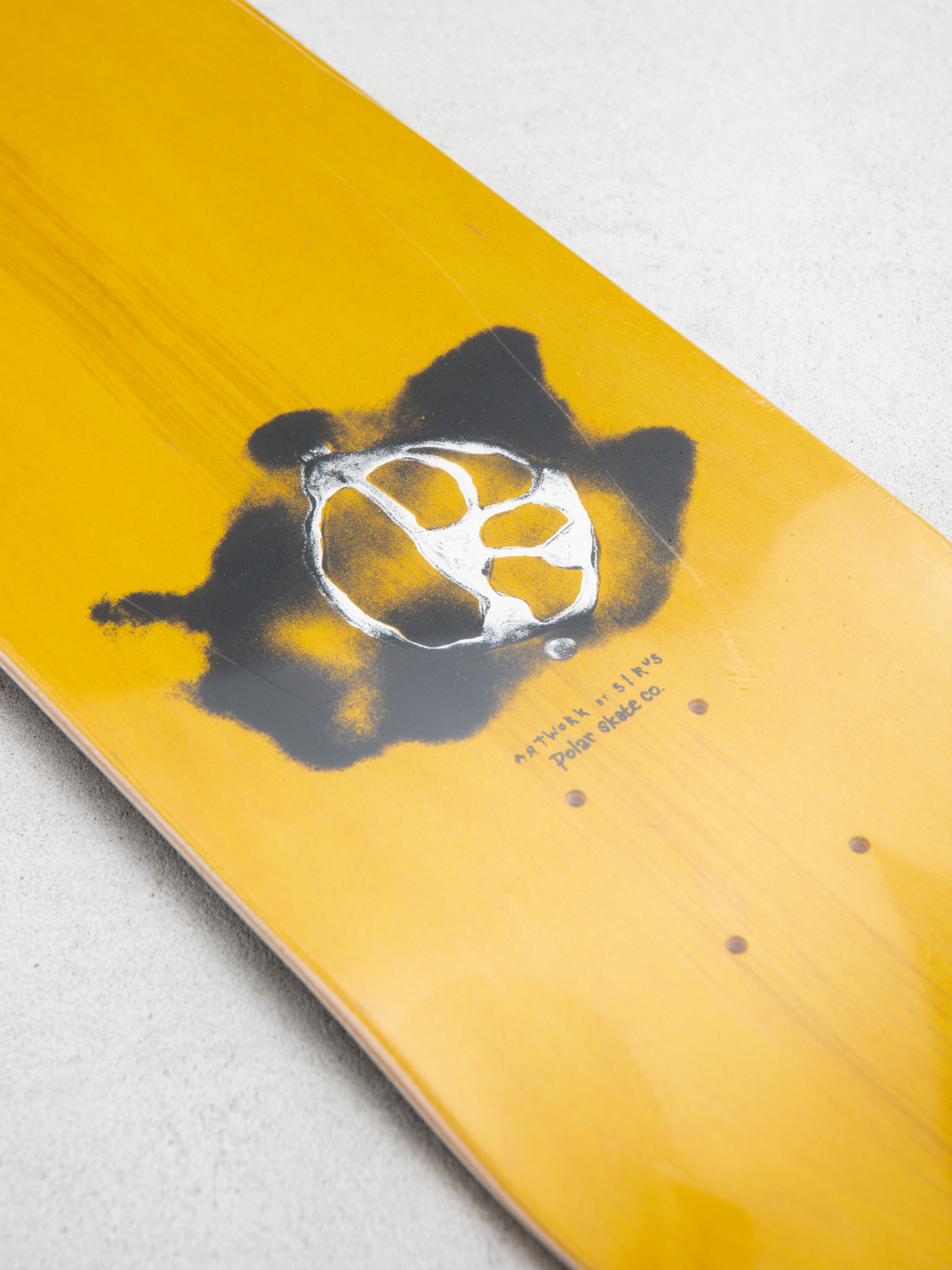 Polar Skate Team Stroke Logo Deck (black)