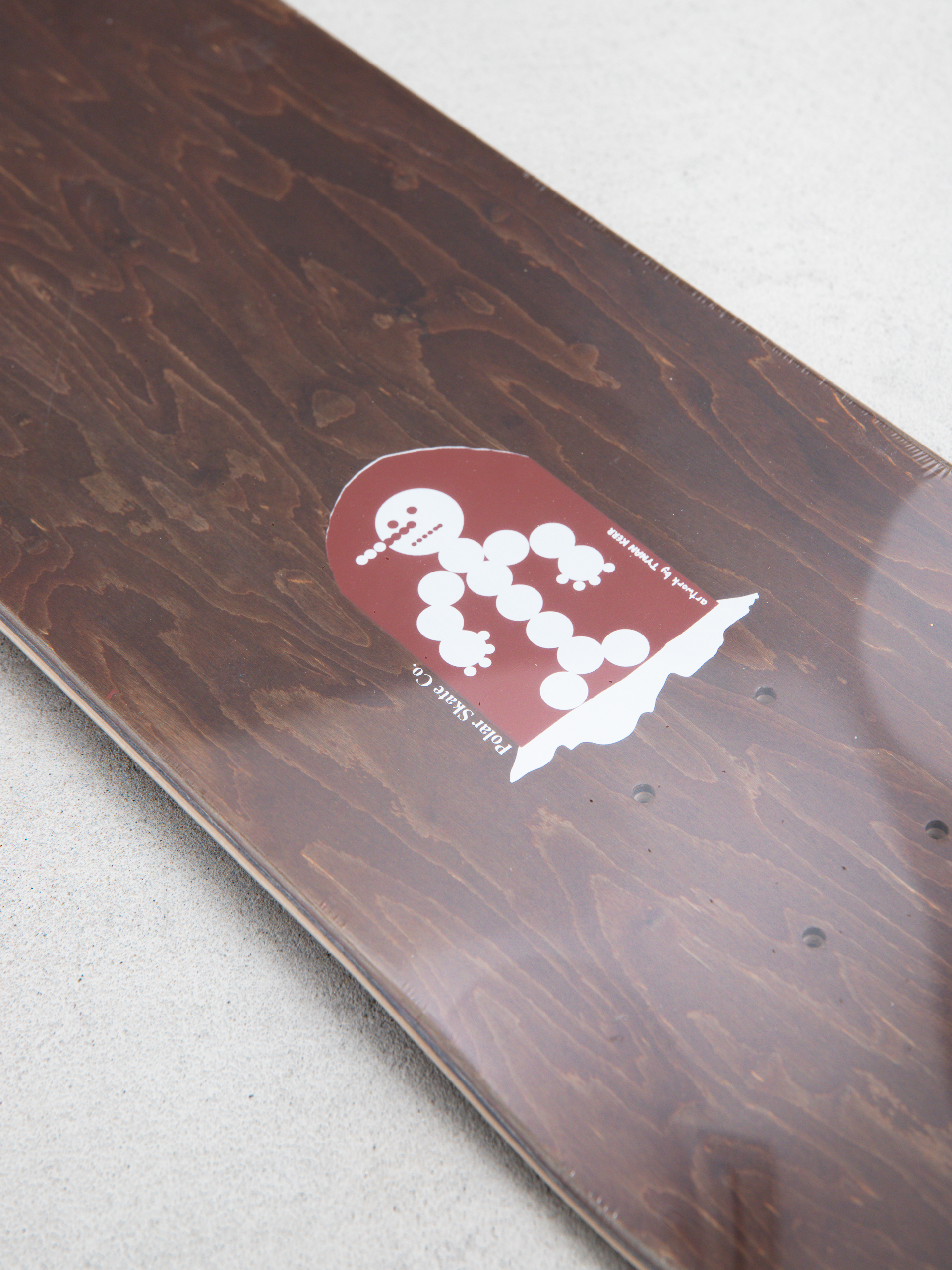 Polar Skate Emile Laurent Snowman Deck (wine)