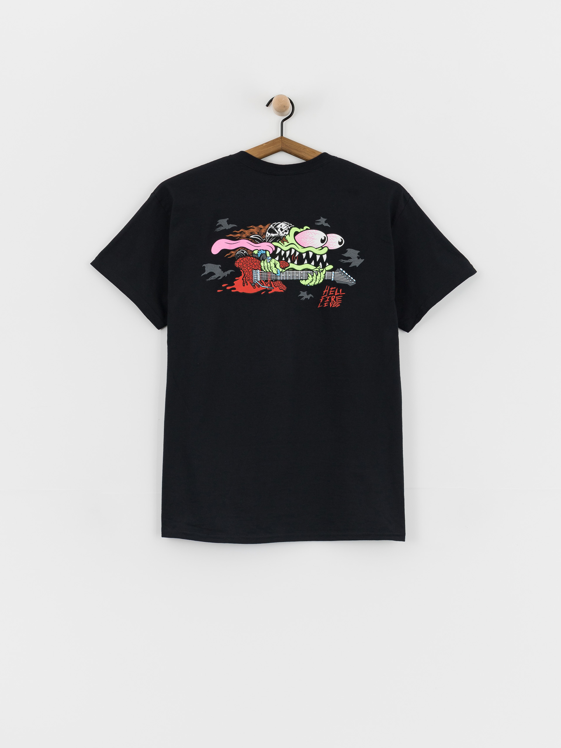 Santa Cruz X Stranger Things Eddie Slasher T-Shirt (black)