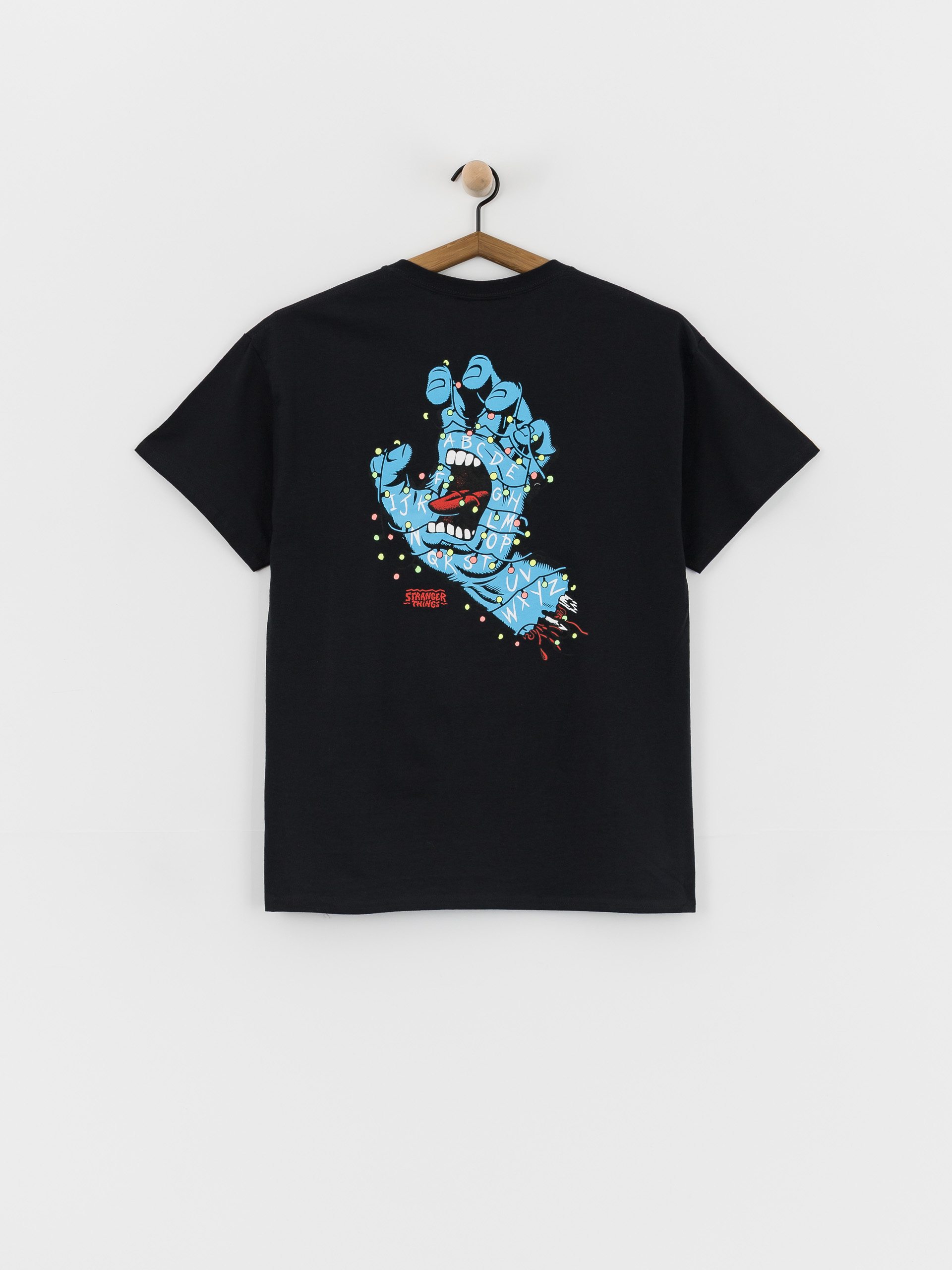 Santa Cruz X Stranger Things Screaming Lights T-Shirt - black (black)