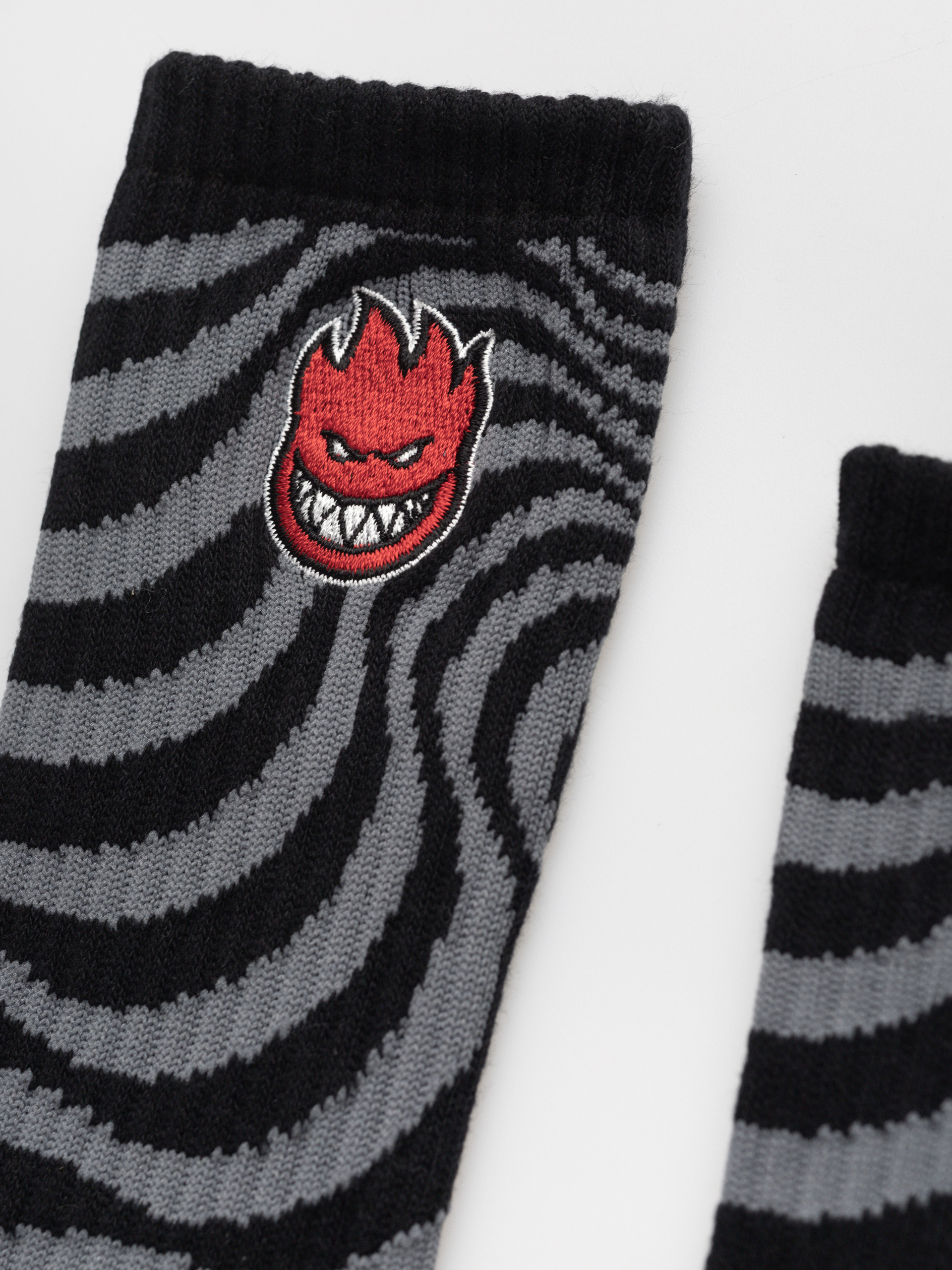 Spitfire Bighead Fill Emb Socken (black/charcoal/red)