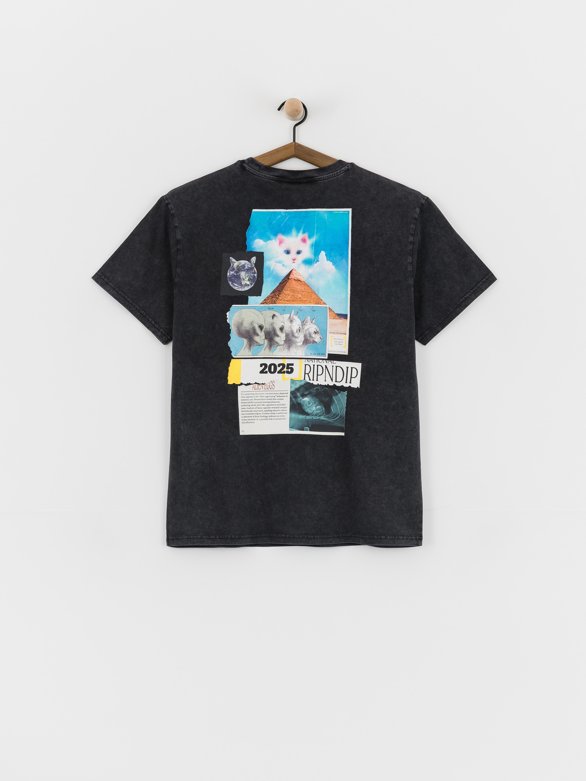 RipNDip Nerm Geo T-Shirt (black vintage wash)