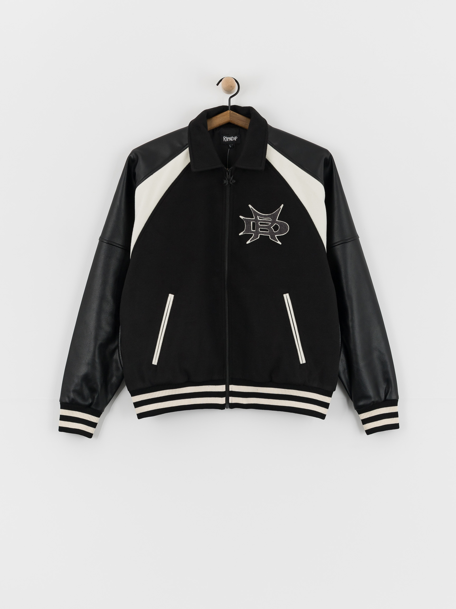 RipNDip Luther Leather Jacke (olive)