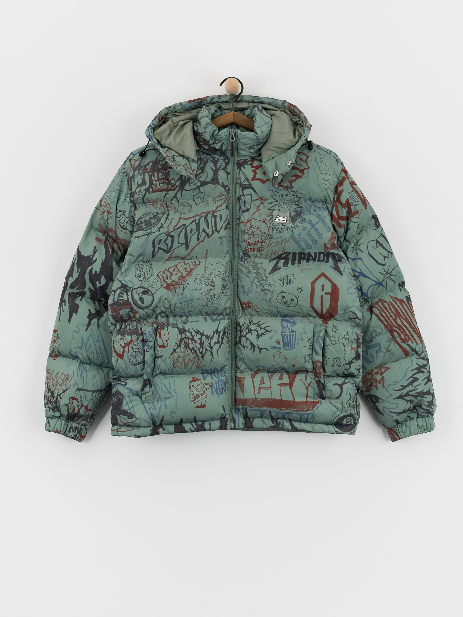 RipNDip Marker Puffer Jacket (black/charcoal)