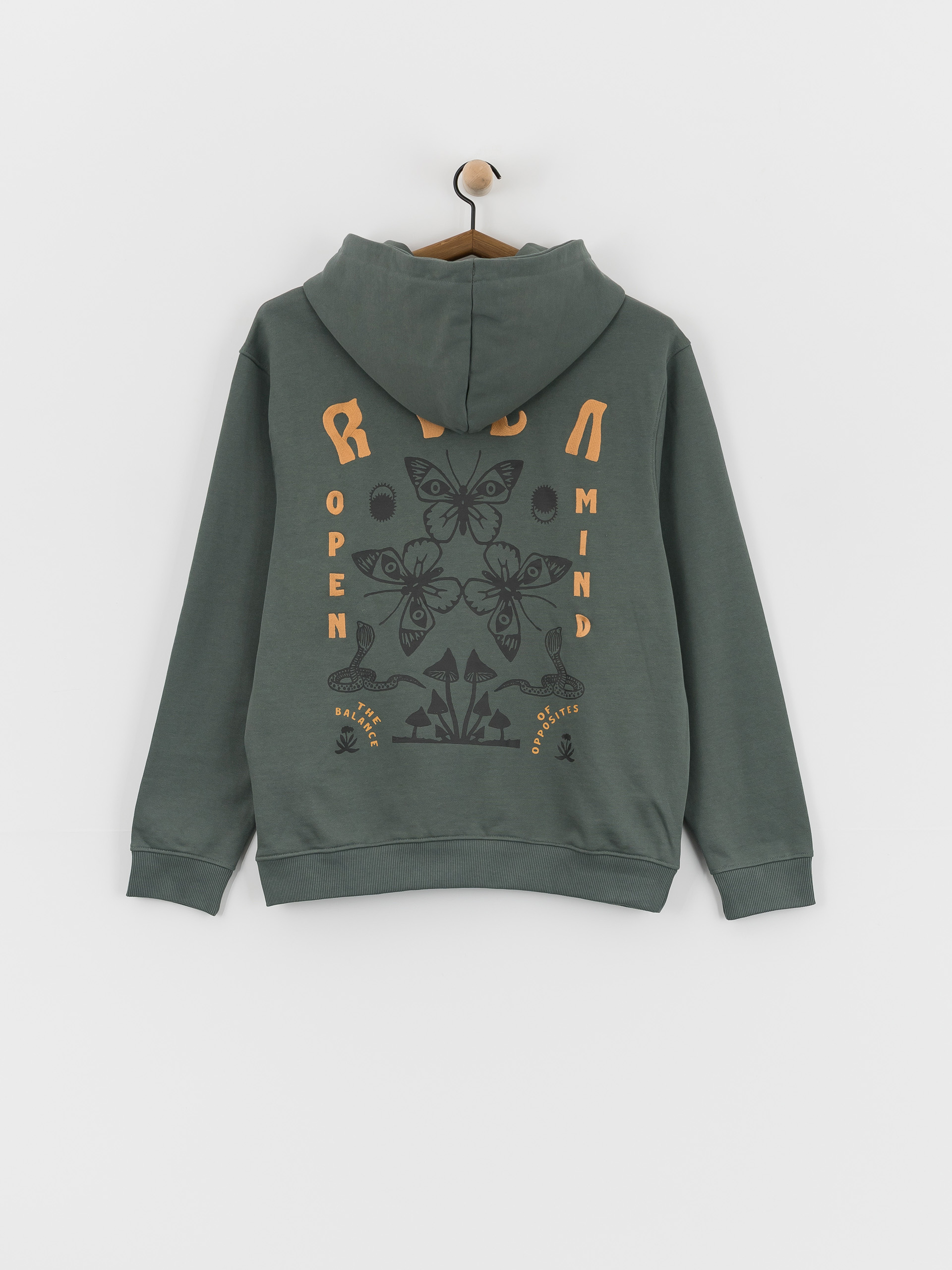 RVCA Butterfly Poster HD Hoodie (balsam green)