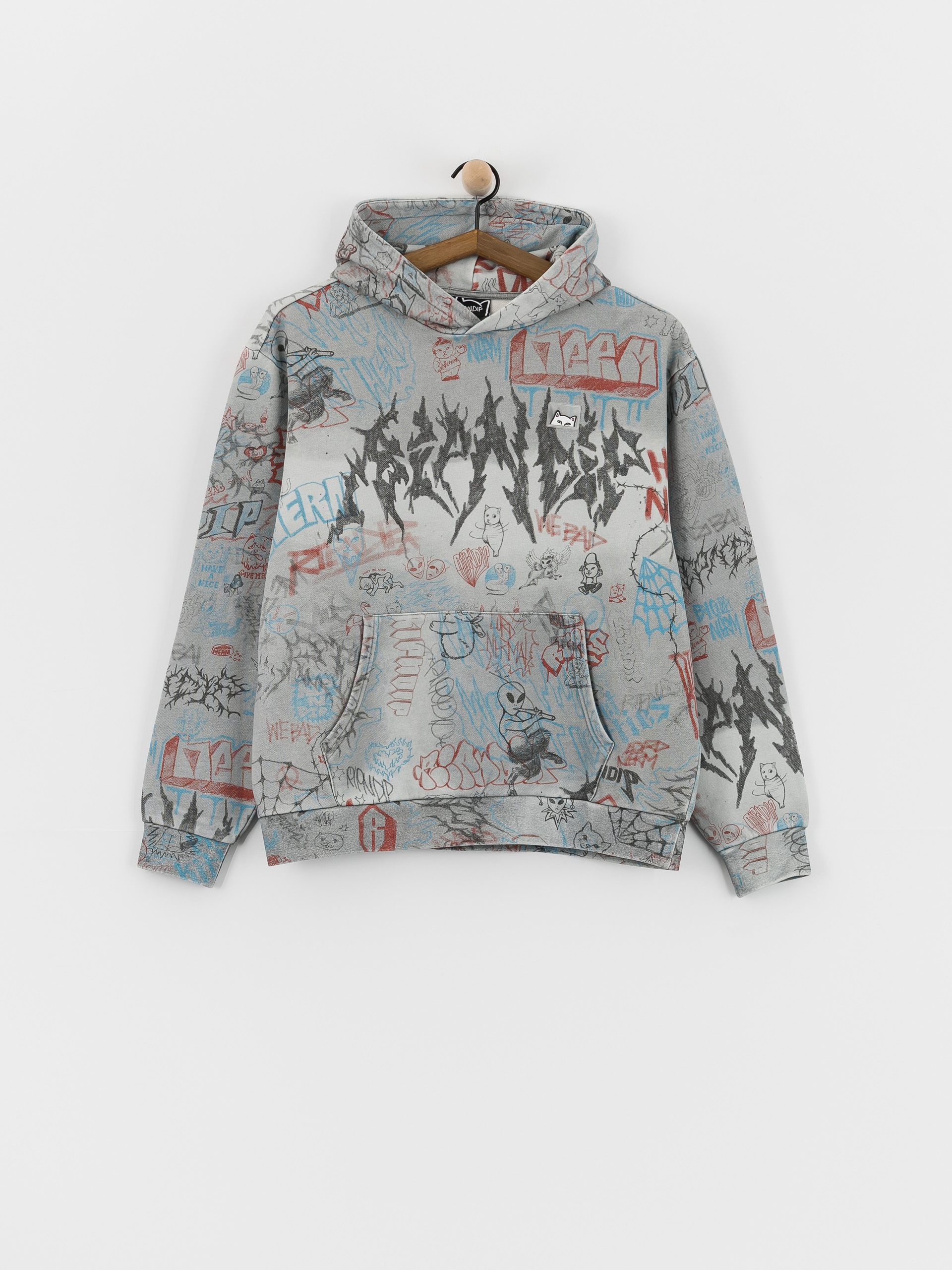 RipNDip Marker HD Hoodie (sage grey vintage wash)