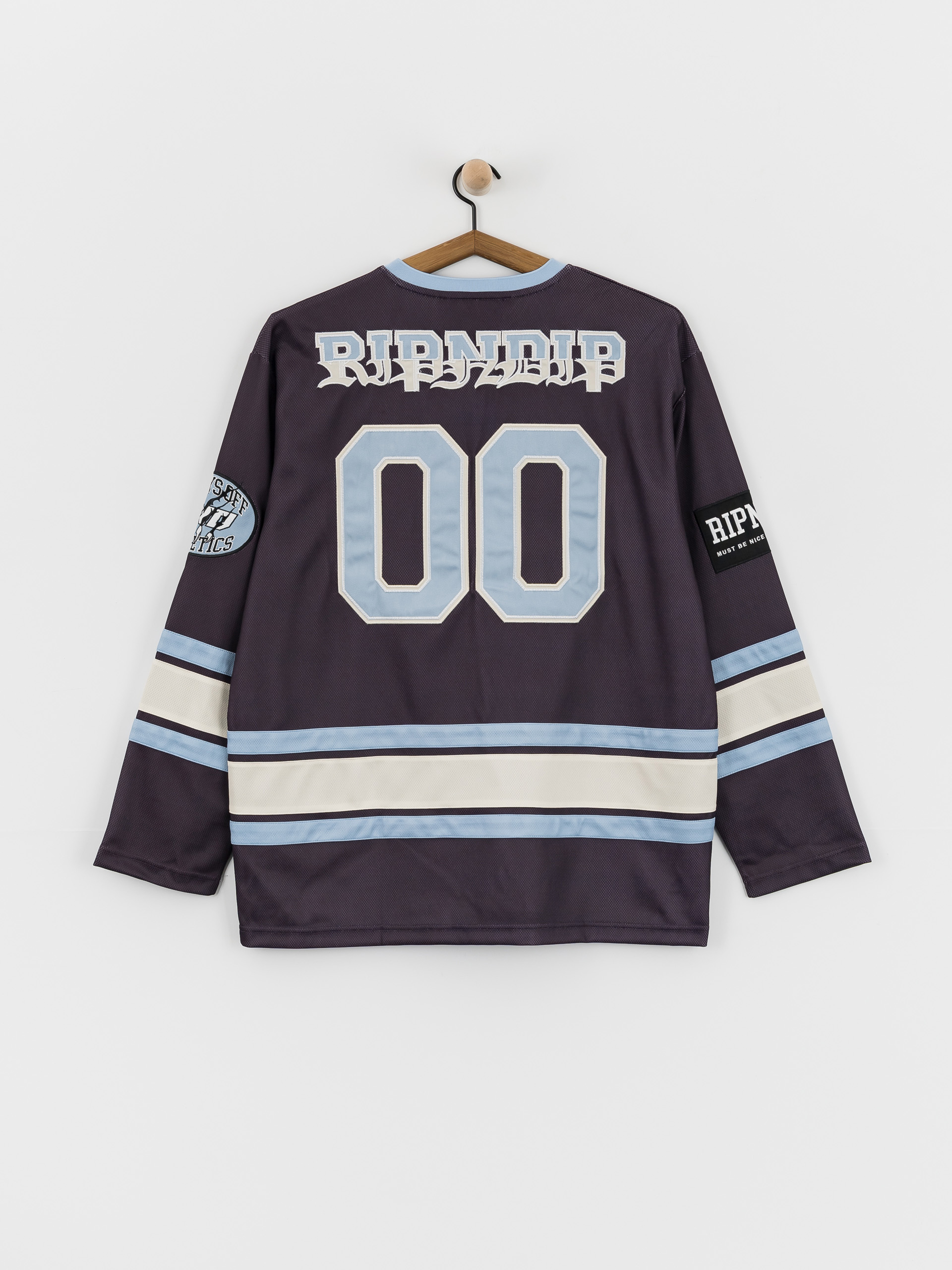 RIPNDIP ゲームシャツ　※値下げ期間限定,出品今週まで！ RipNDip No Days Off Hockey Jersey T-Shirt - violet (plum)