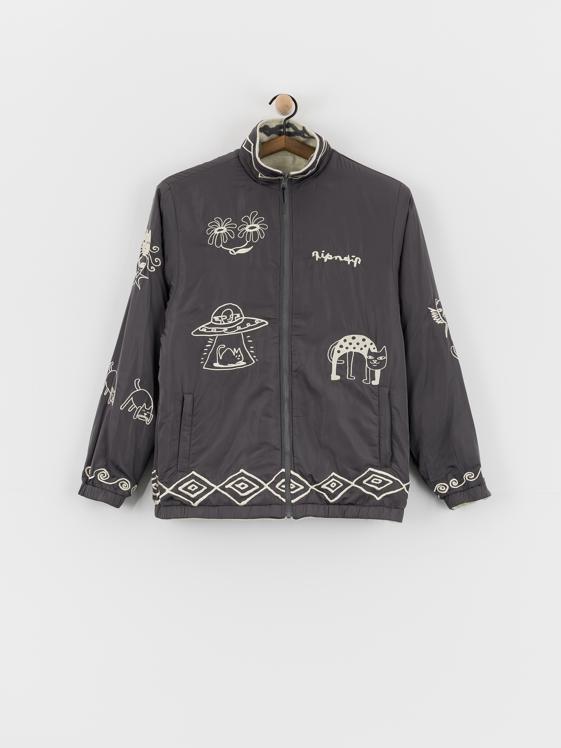 RipNDip Blonded Reversible Jacket - grey (black)