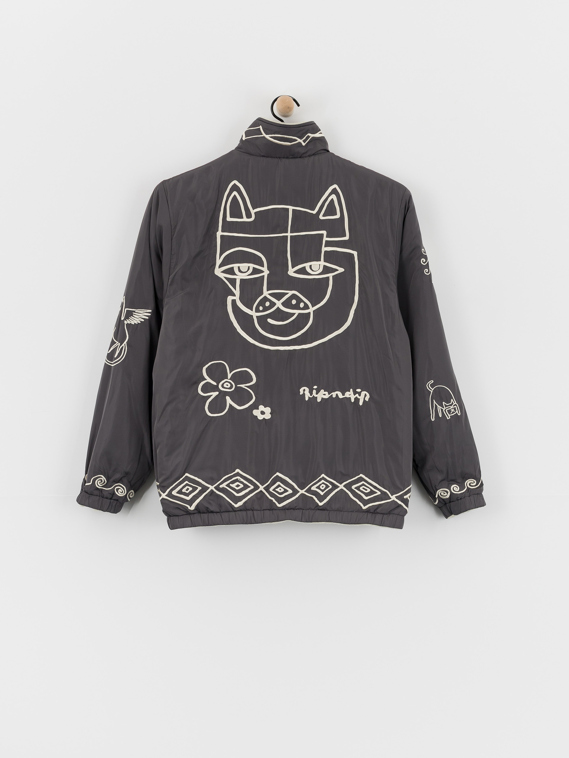 RipNDip Blonded Reversible Jacket - grey (black)