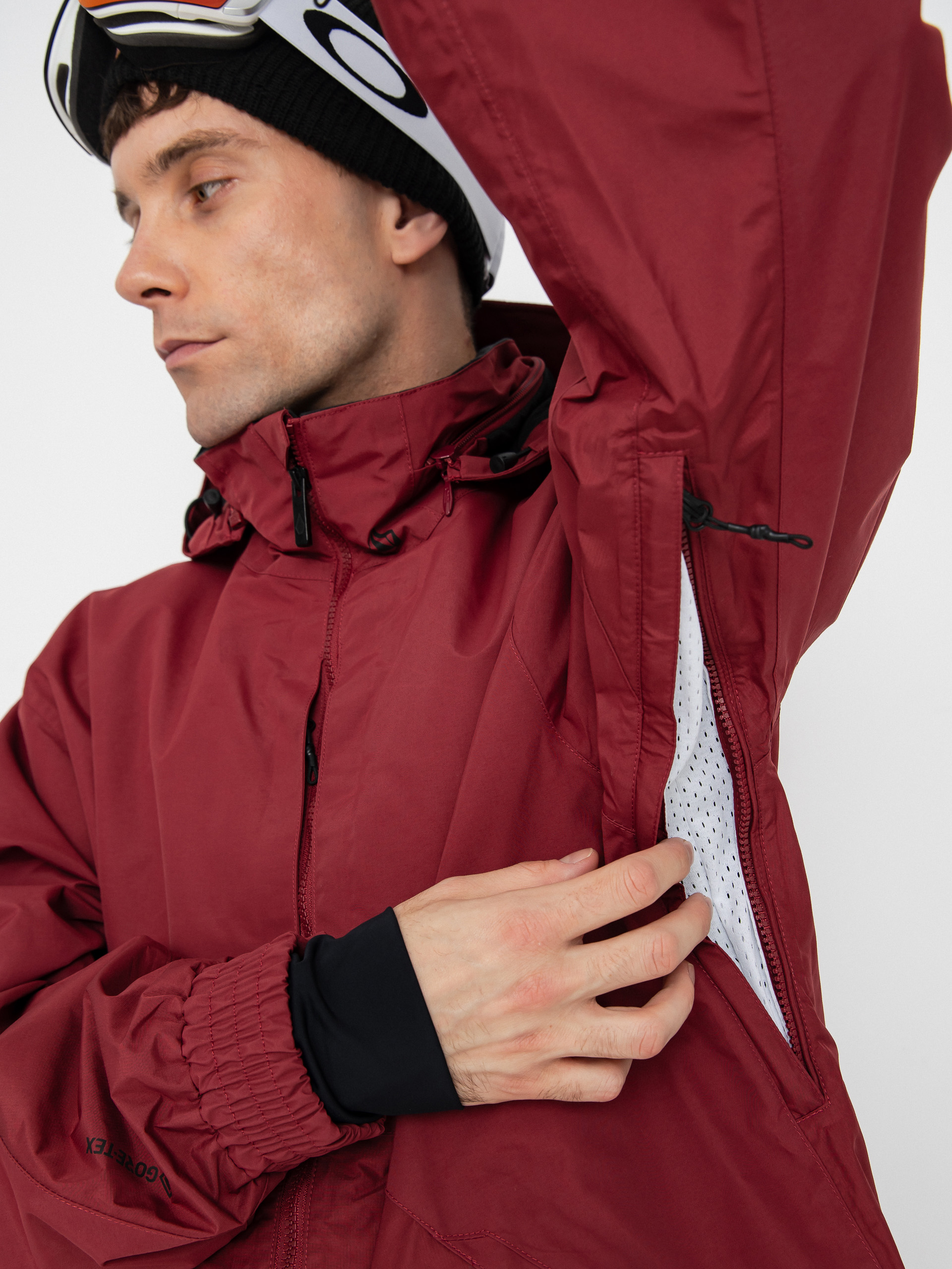 Mens Volcom Longo Gore Tex Snowboard jacket (burnt red)