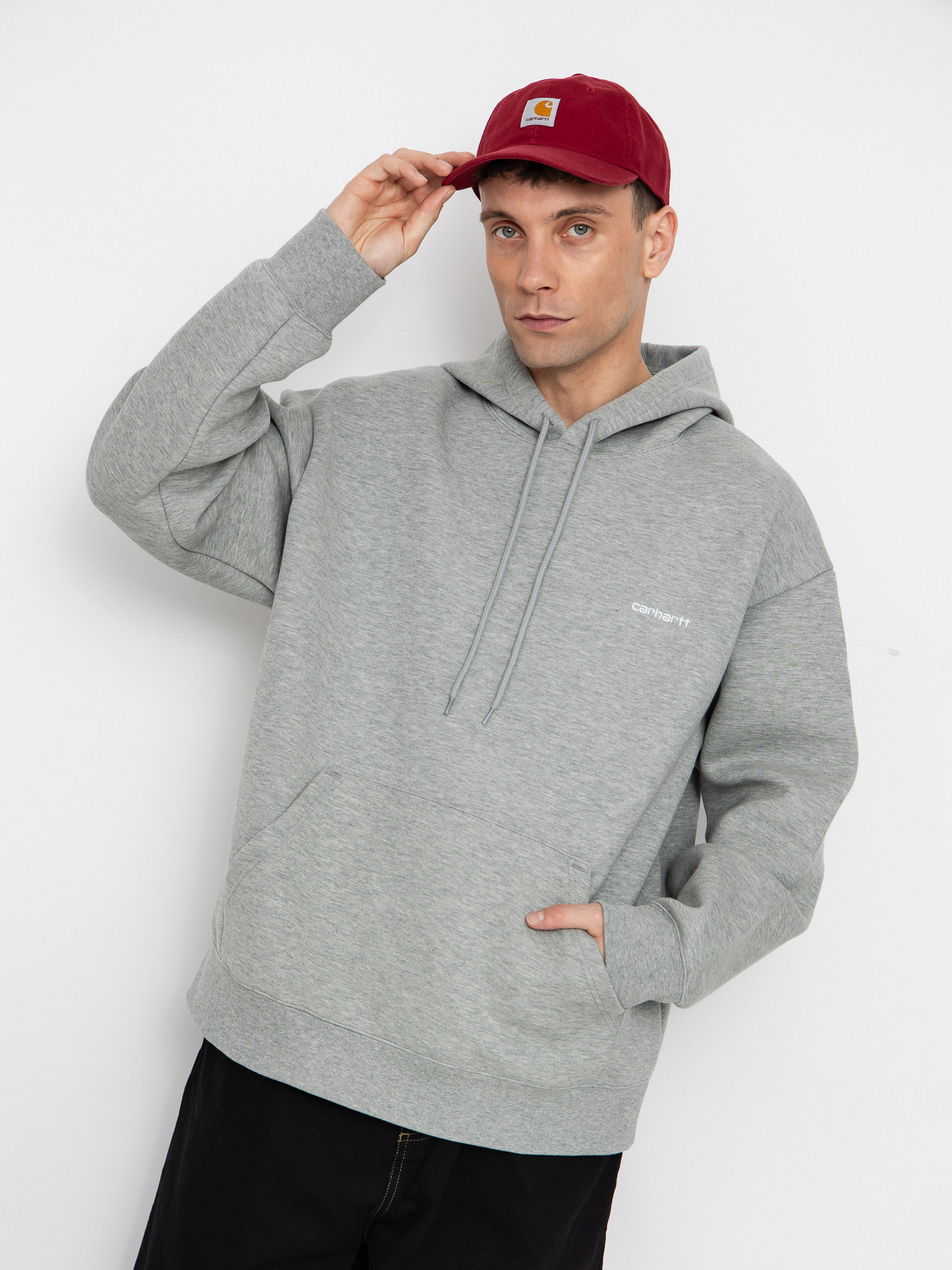 Stussy Basic HD Hoodie - grey (ash heather)