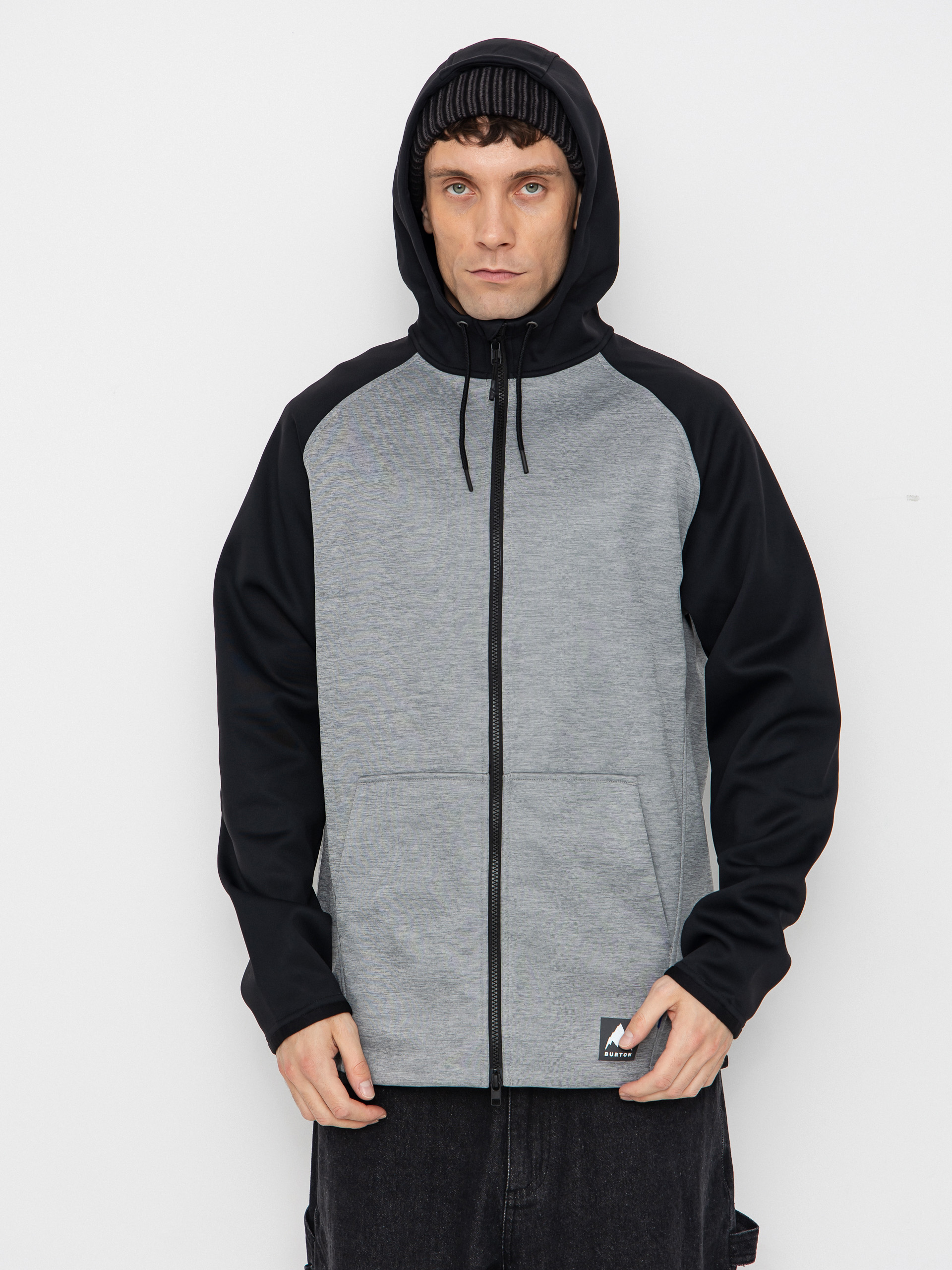 Burton Aktives Sweatshirt Crown ZHD (gray heather/true black)